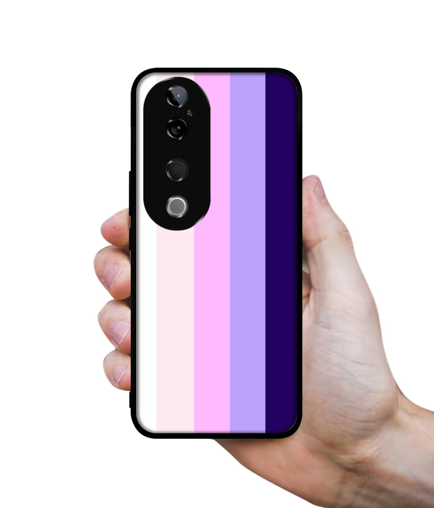 Pink and Purple Lines Design Designer 2D Printed Back Case Cover for Vivo T3 Ultra 5G