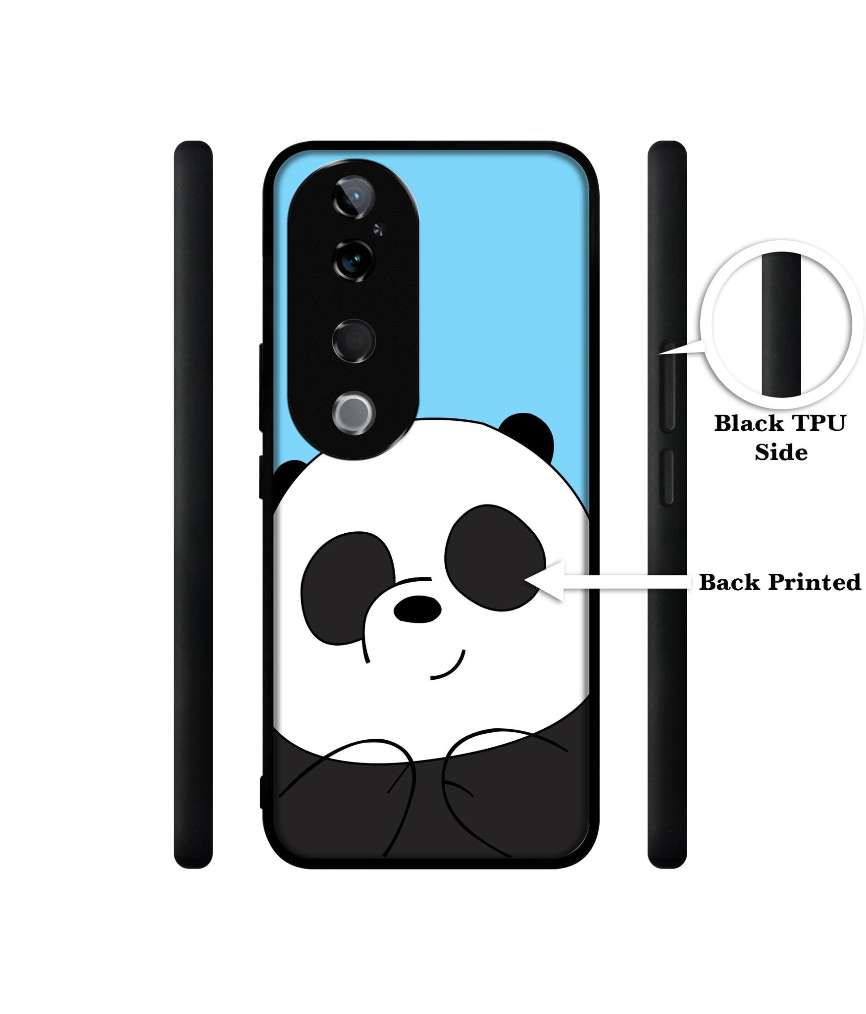 Cute Panda Design Designer 2D Printed Back Case Cover for Vivo T3 Ultra 5G