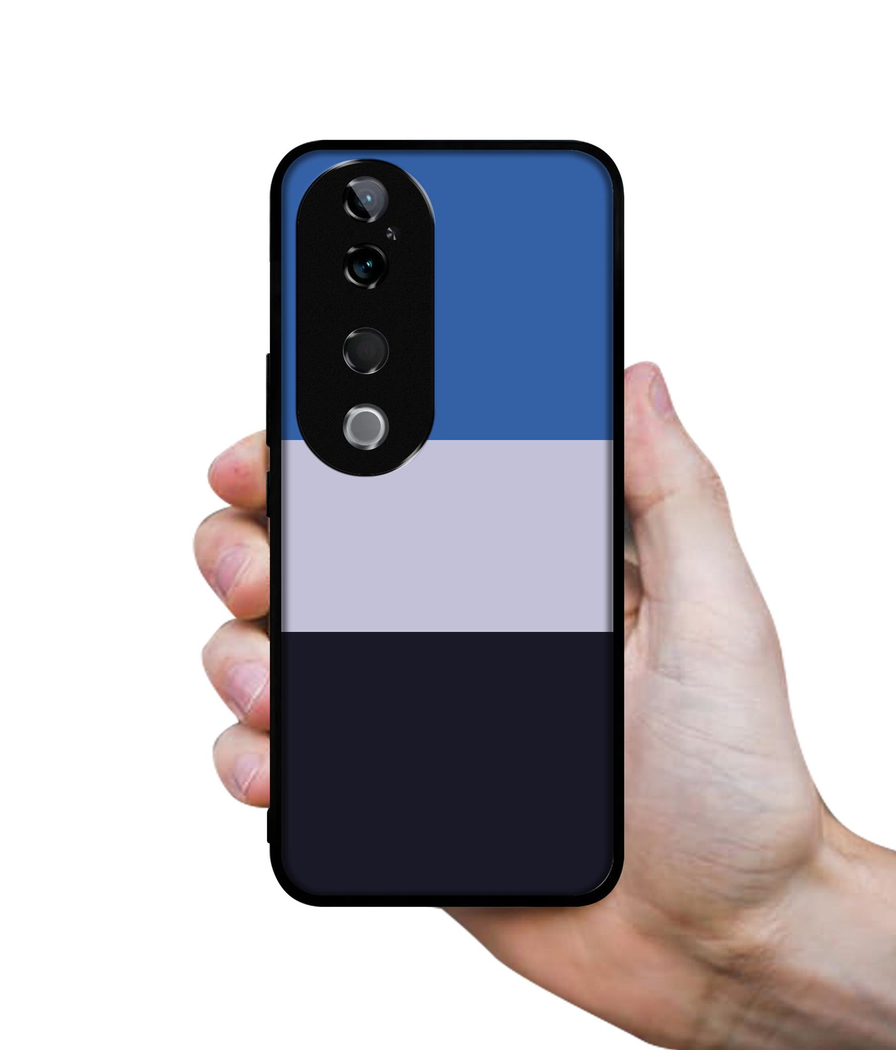 Three Color Stripes Design Designer 2D Printed Back Case Cover for Vivo T3 Ultra 5G