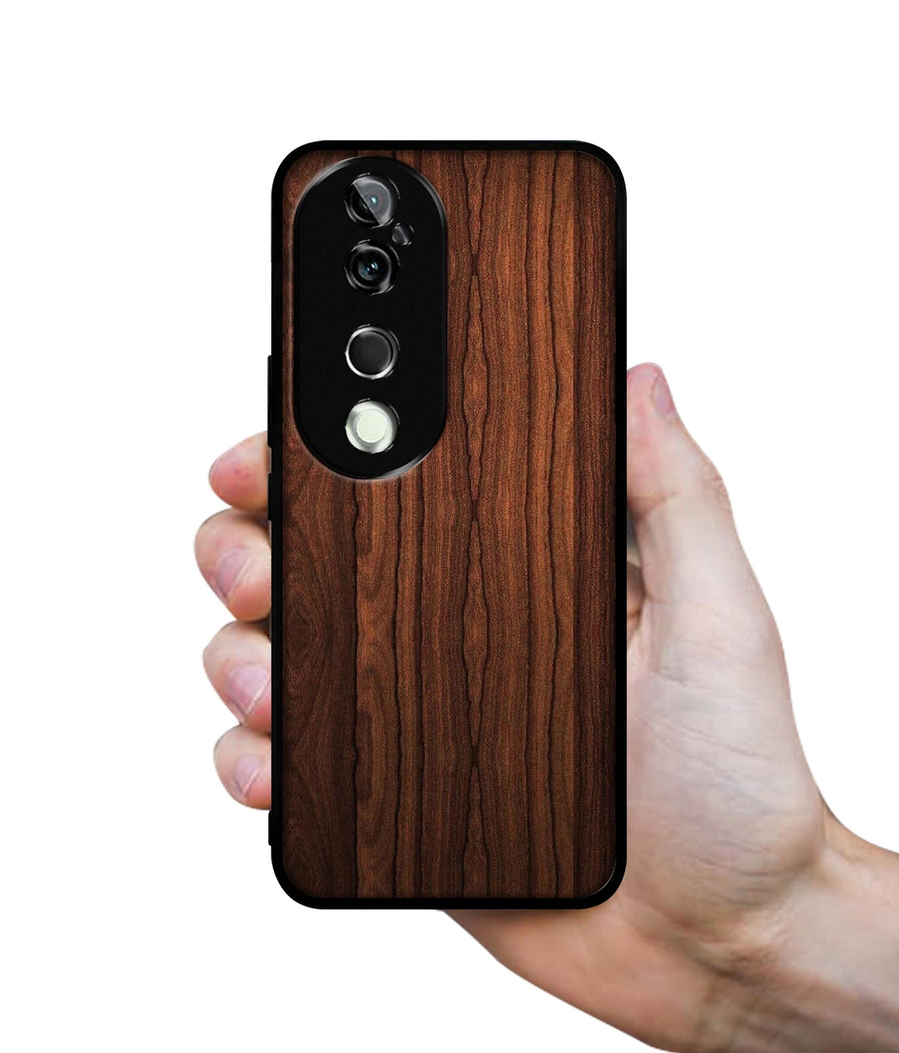 Brown Wooden Texture Design Designer 2D Printed Back Case Cover for Vivo V40 5G / V40 Pro 5G