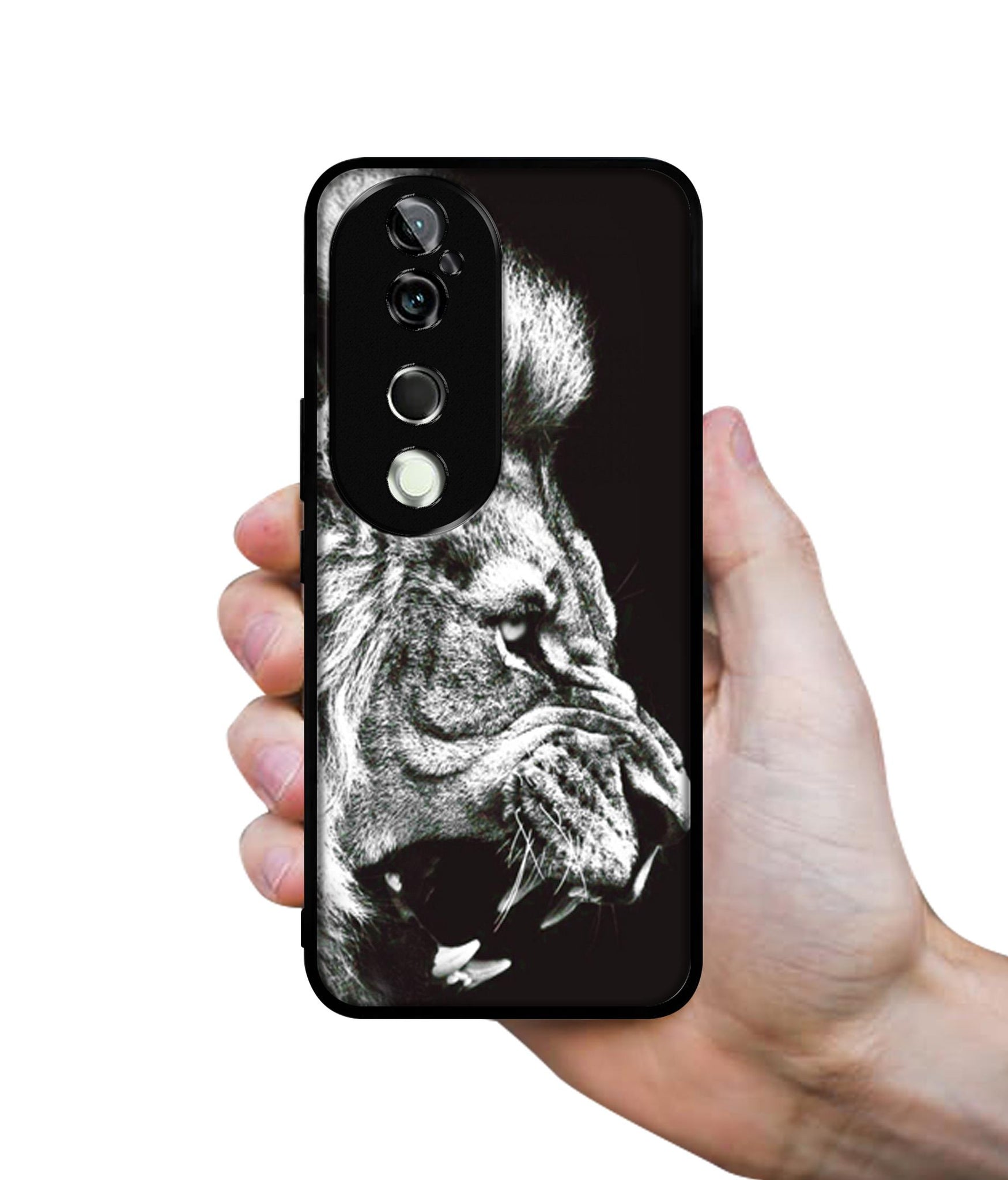 Angry Lion Design Designer 2D Printed Back Case Cover for Vivo V40 5G / V40 Pro 5G