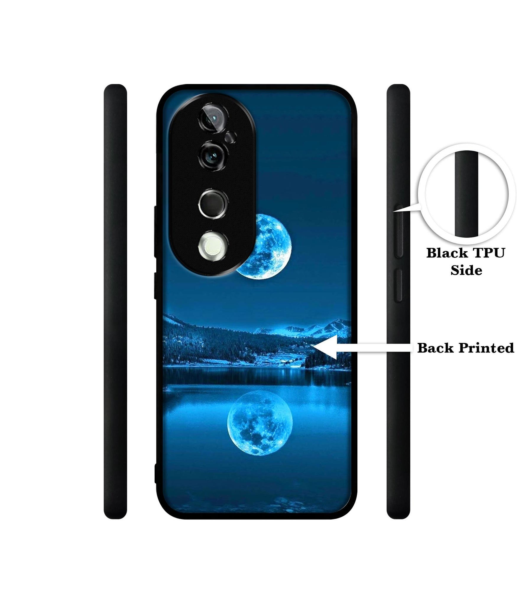 Awesome Moon Design Designer 2D Printed Back Case Cover for Vivo V40 5G / V40 Pro 5G