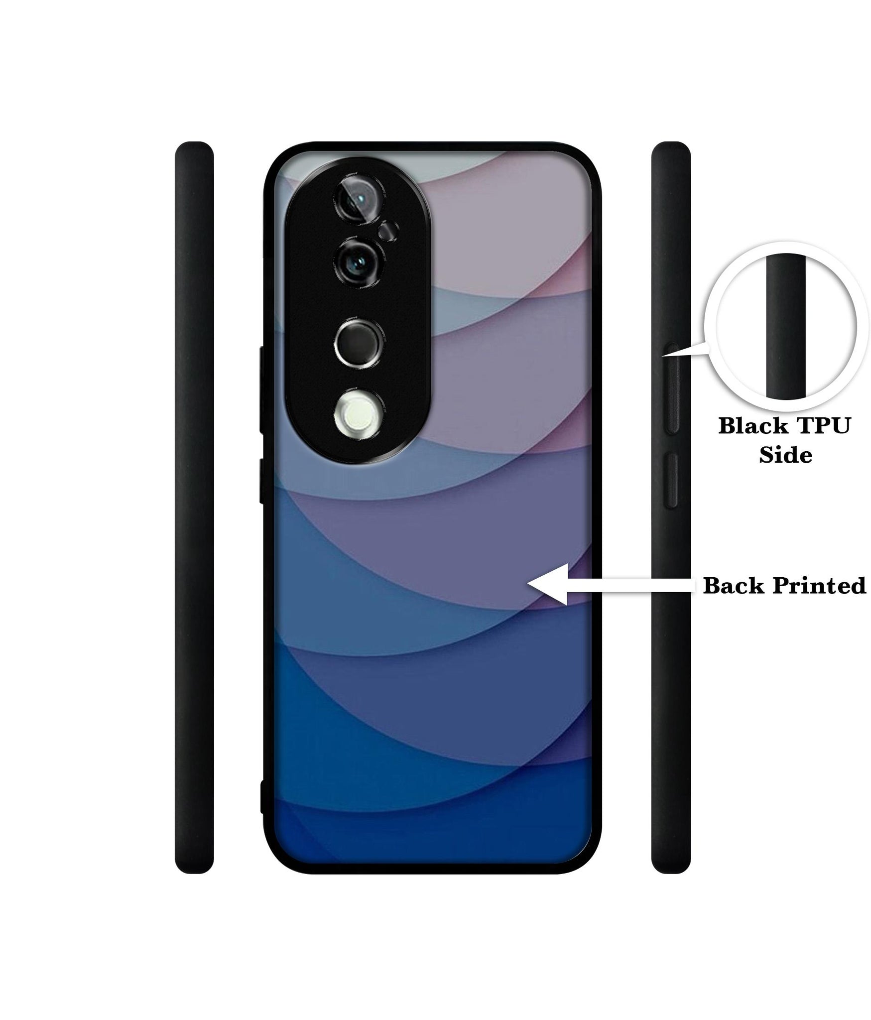 Waves Pattern Print Design Designer 2D Printed Back Case Cover for Vivo V40 5G / V40 Pro 5G