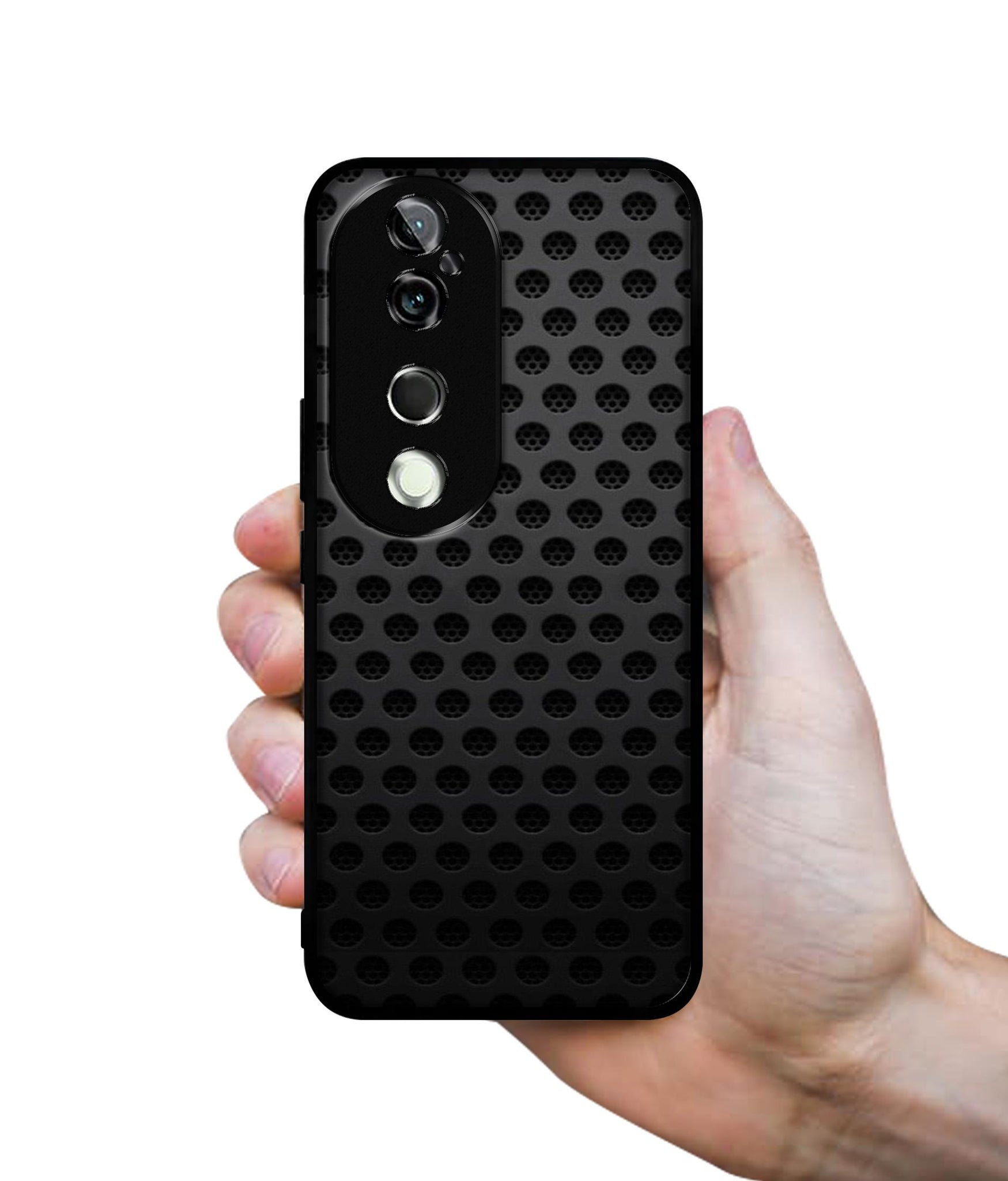 Black Circle Design Designer 2D Printed Back Case Cover for Vivo V40 5G / V40 Pro 5G
