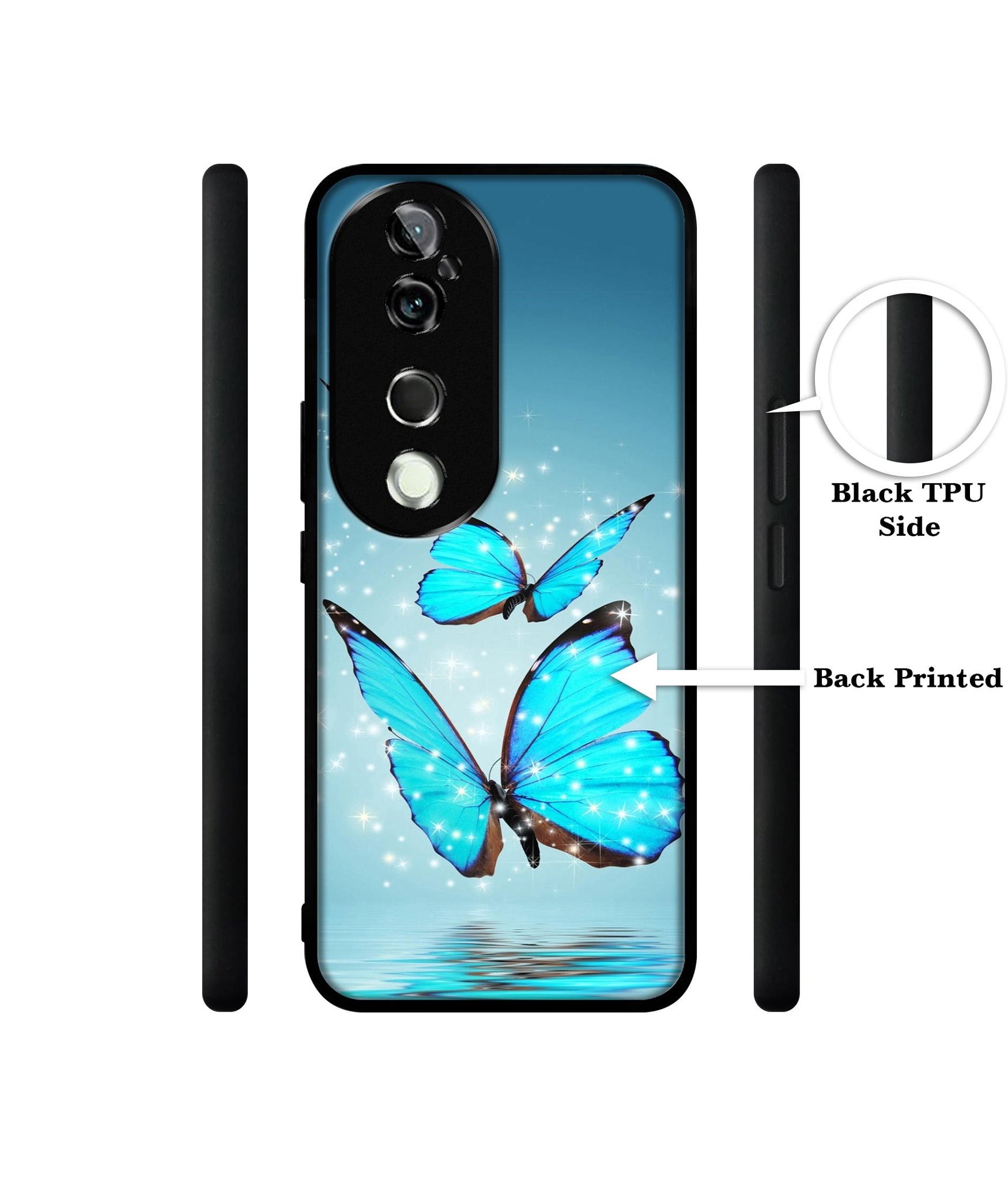 Flying Butterflies Design Designer 2D Printed Back Case Cover for Vivo V40 5G / V40 Pro 5G
