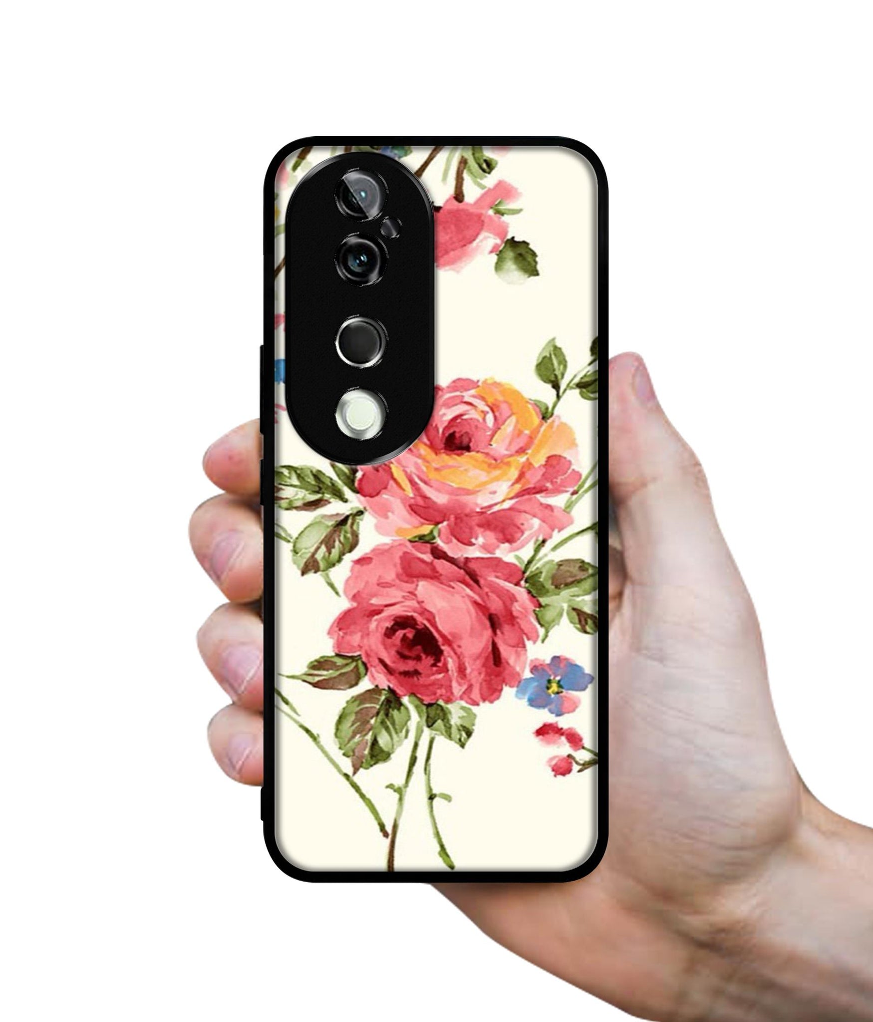 Vintage Painting Flower Design Designer 2D Printed Back Case Cover for Vivo V40 5G / V40 Pro 5G