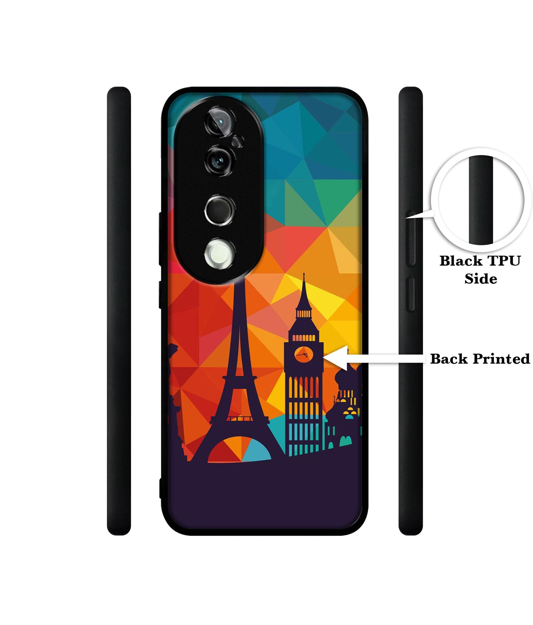 Colored Paris Design Designer 2D Printed Back Case Cover for Vivo V40 5G / V40 Pro 5G
