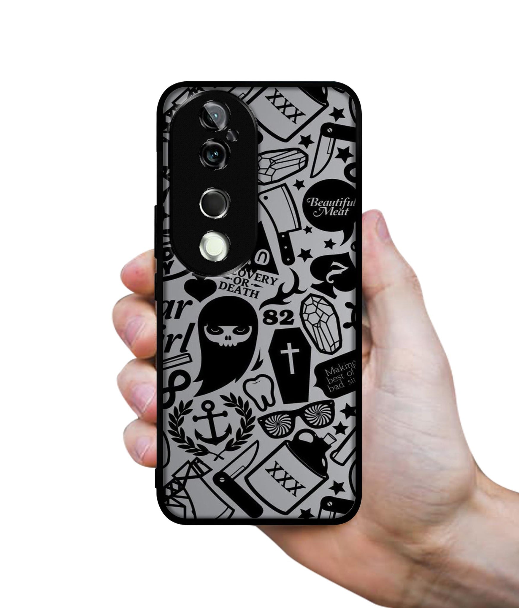 Discover Or Death Design Designer 2D Printed Back Case Cover for Vivo V40 5G / V40 Pro 5G