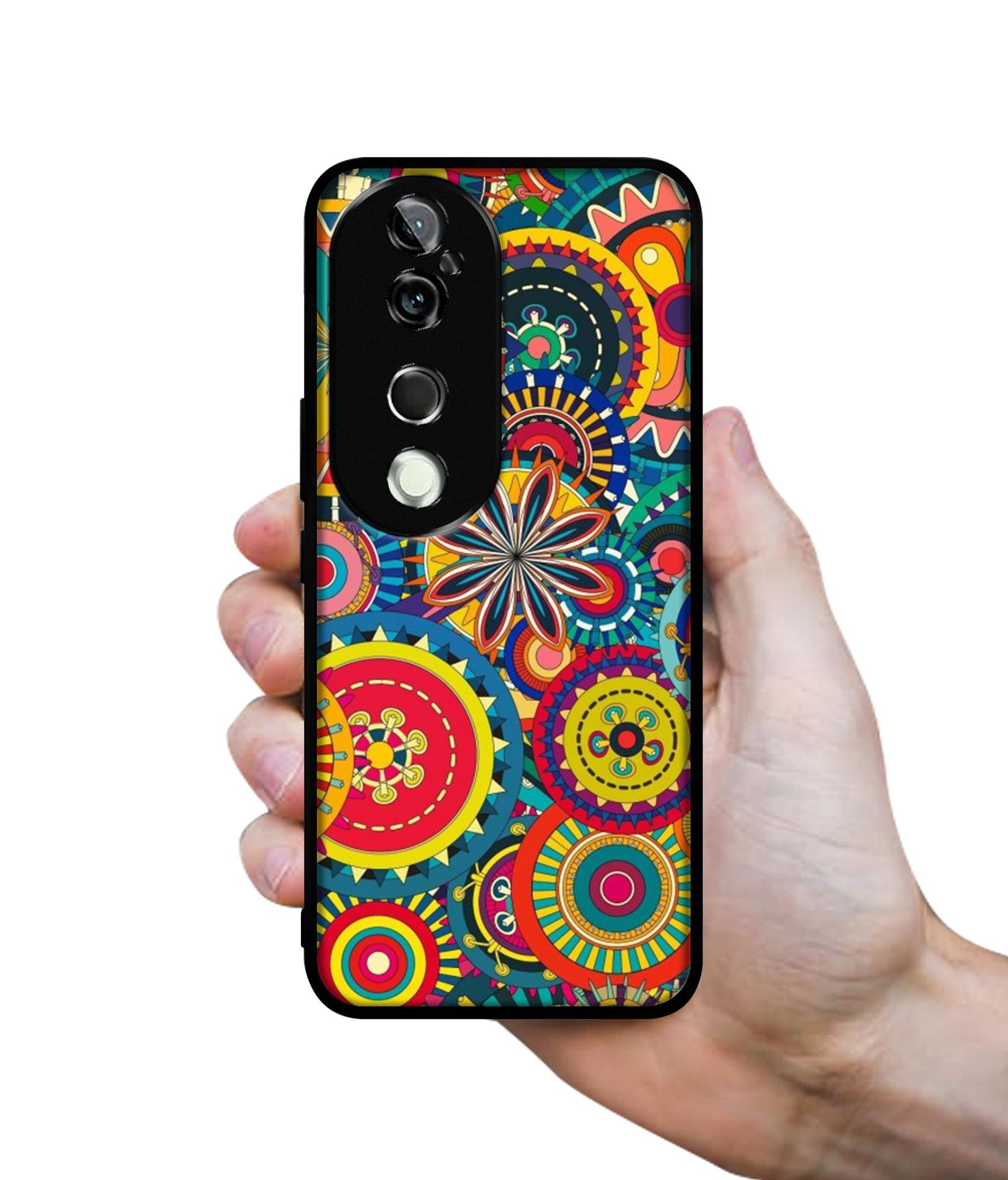 Ring Pattern Print Design Designer 2D Printed Back Case Cover for Vivo V40 5G / V40 Pro 5G