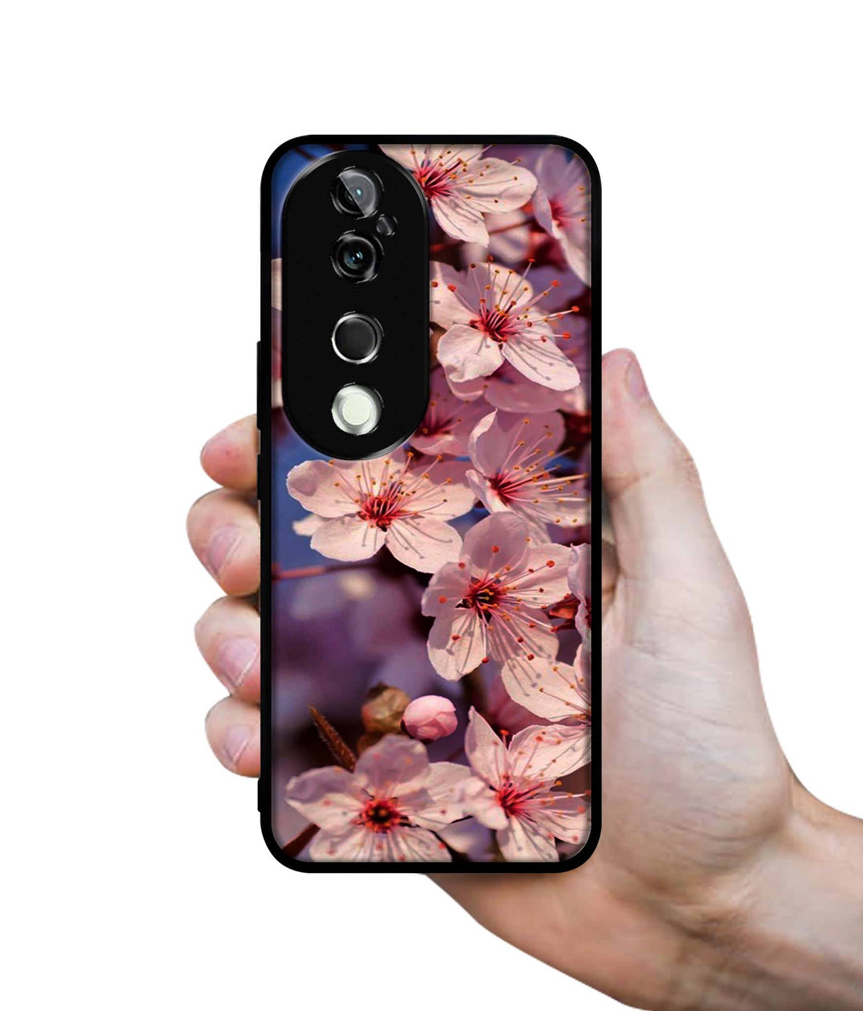 Pink Flowers Pattern Design Designer 2D Printed Back Case Cover for Vivo V40 5G / V40 Pro 5G