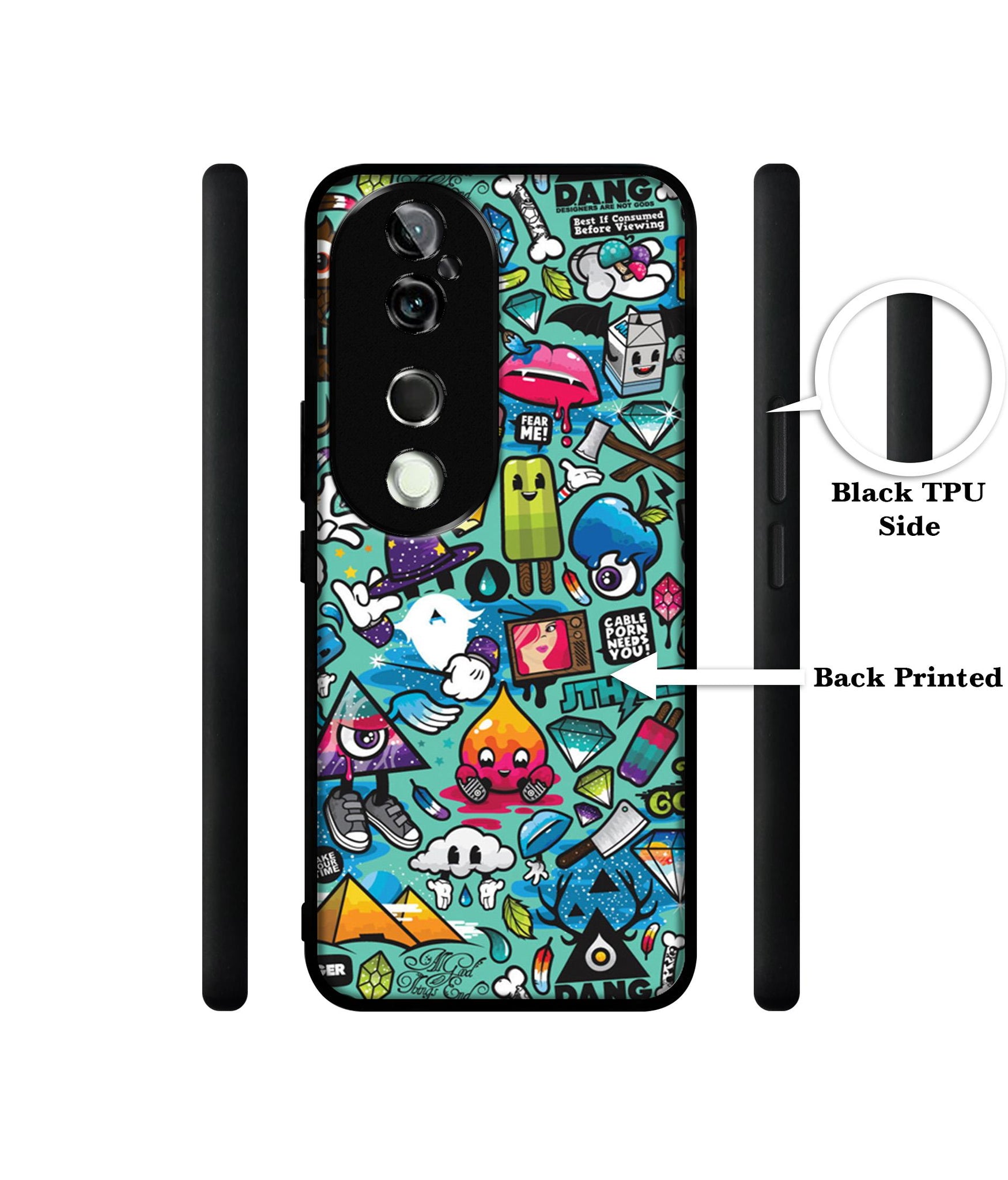 Crazy Design Designer 2D Printed Back Case Cover for Vivo V40 5G / V40 Pro 5G