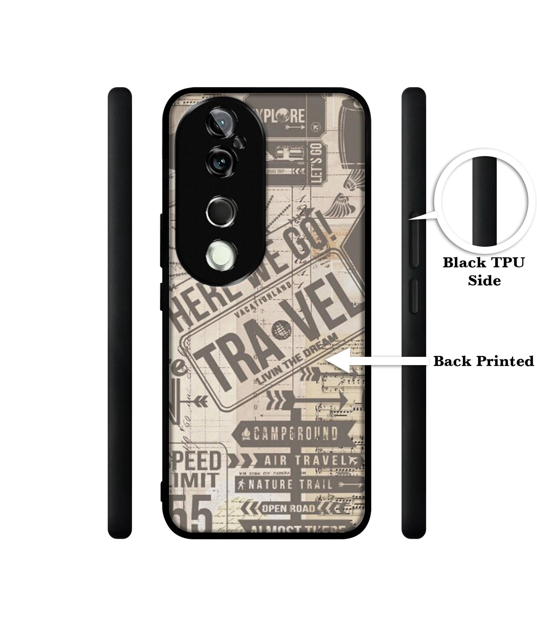 Travel Design Designer 2D Printed Back Case Cover for Vivo V40 5G / V40 Pro 5G
