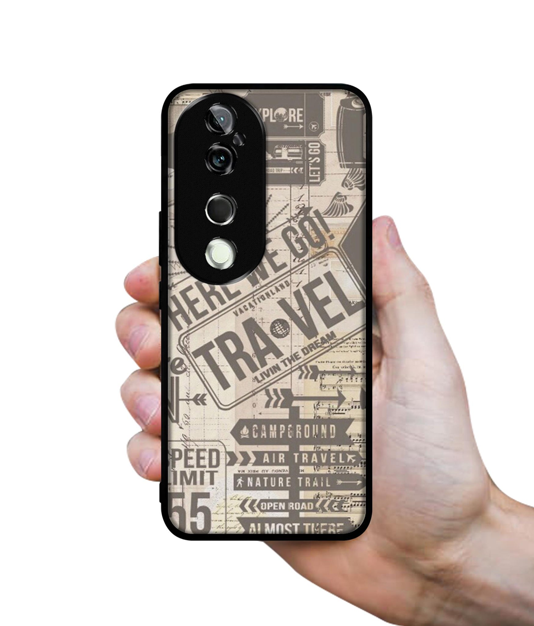 Travel Design Designer 2D Printed Back Case Cover for Vivo V40 5G / V40 Pro 5G