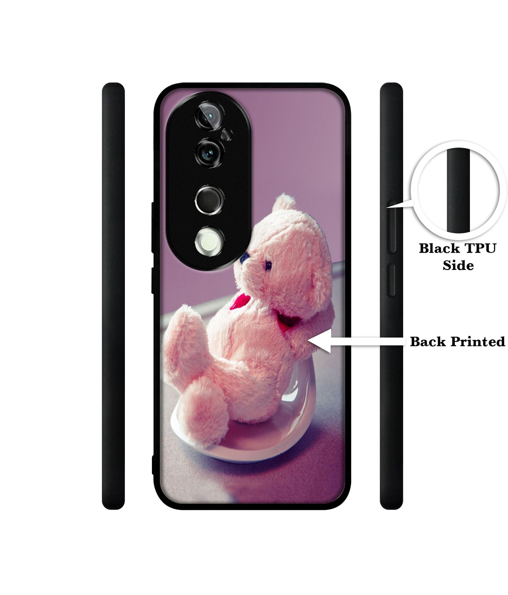 Cute Teddy Bear Design Designer 2D Printed Back Case Cover for Vivo V40 5G / V40 Pro 5G