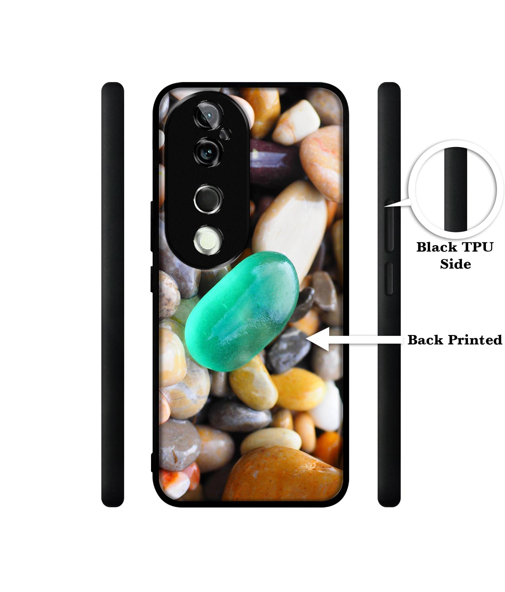 Sea Stones Design Designer 2D Printed Back Case Cover for Vivo V40 5G / V40 Pro 5G