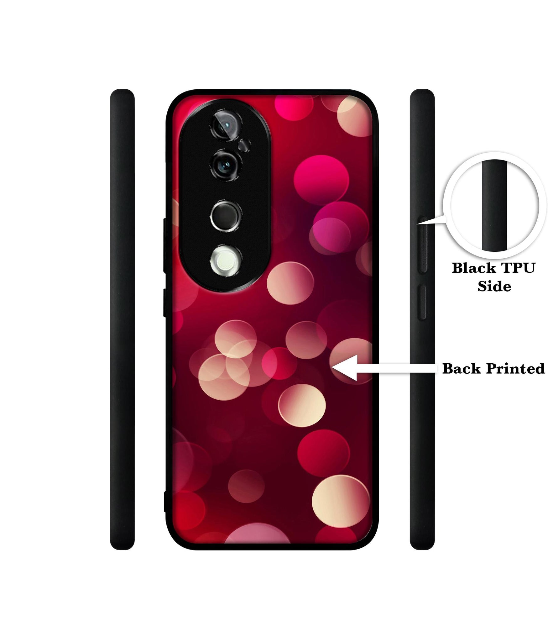 3D Circles Design Designer 2D Printed Back Case Cover for Vivo V40 5G / V40 Pro 5G