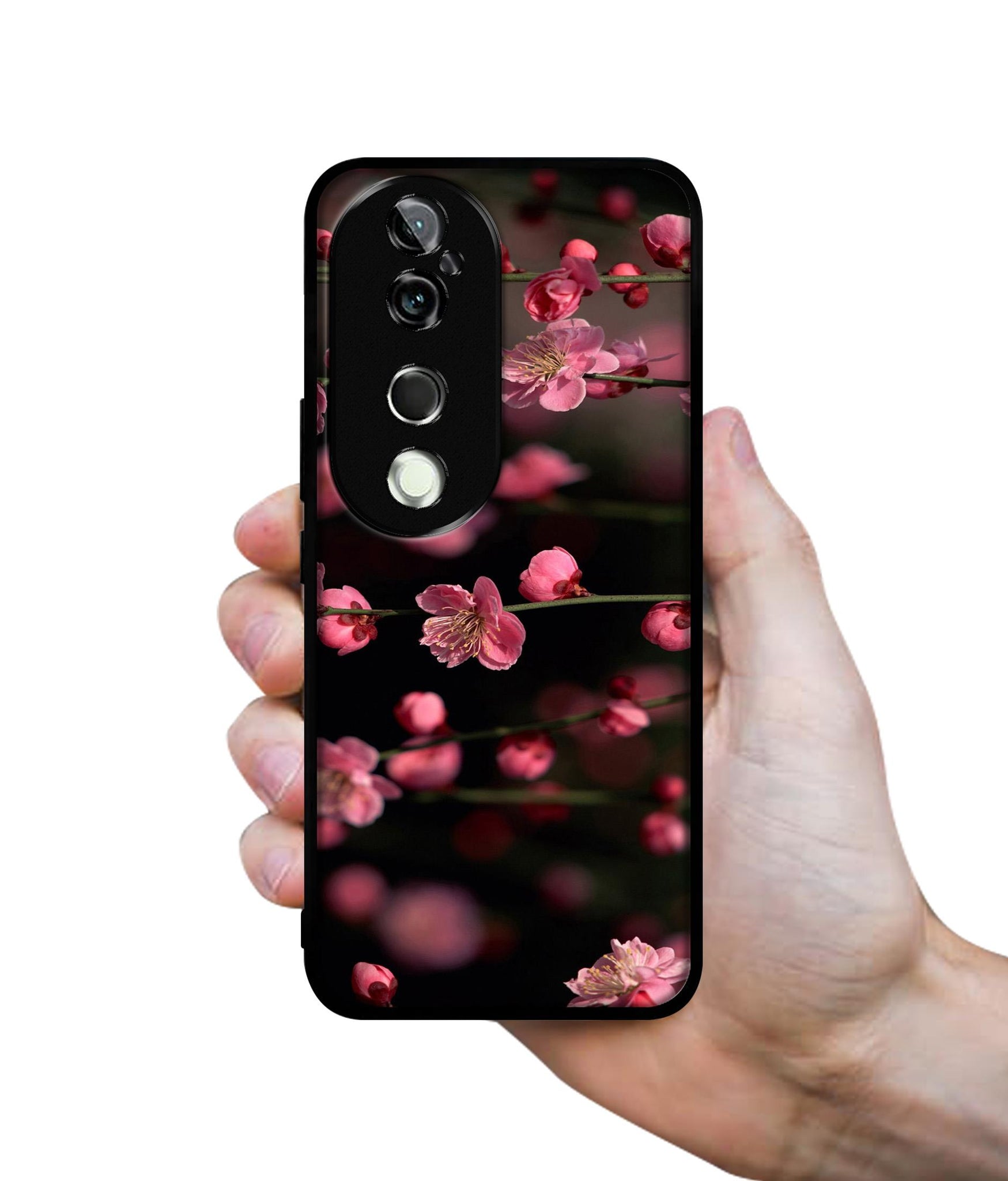 Pink Flowers Design Designer 2D Printed Back Case Cover for Vivo V40 5G / V40 Pro 5G