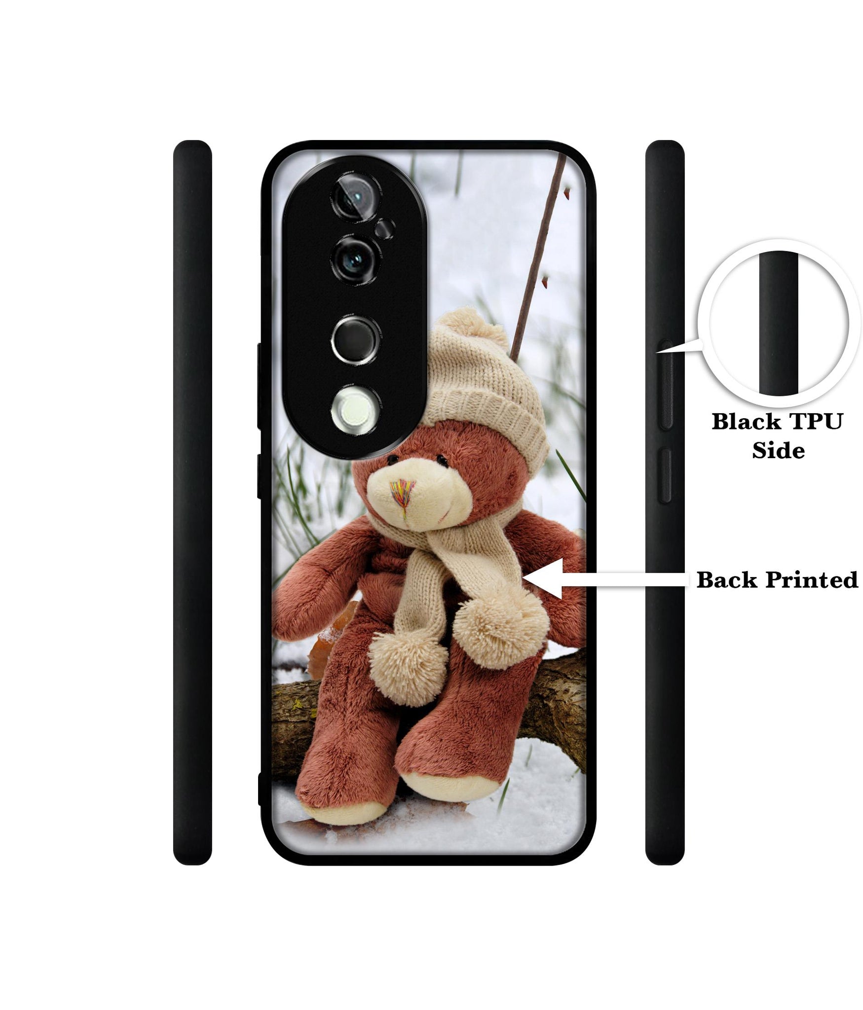 Woolen Bear Design Designer 2D Printed Back Case Cover for Vivo V40 5G / V40 Pro 5G