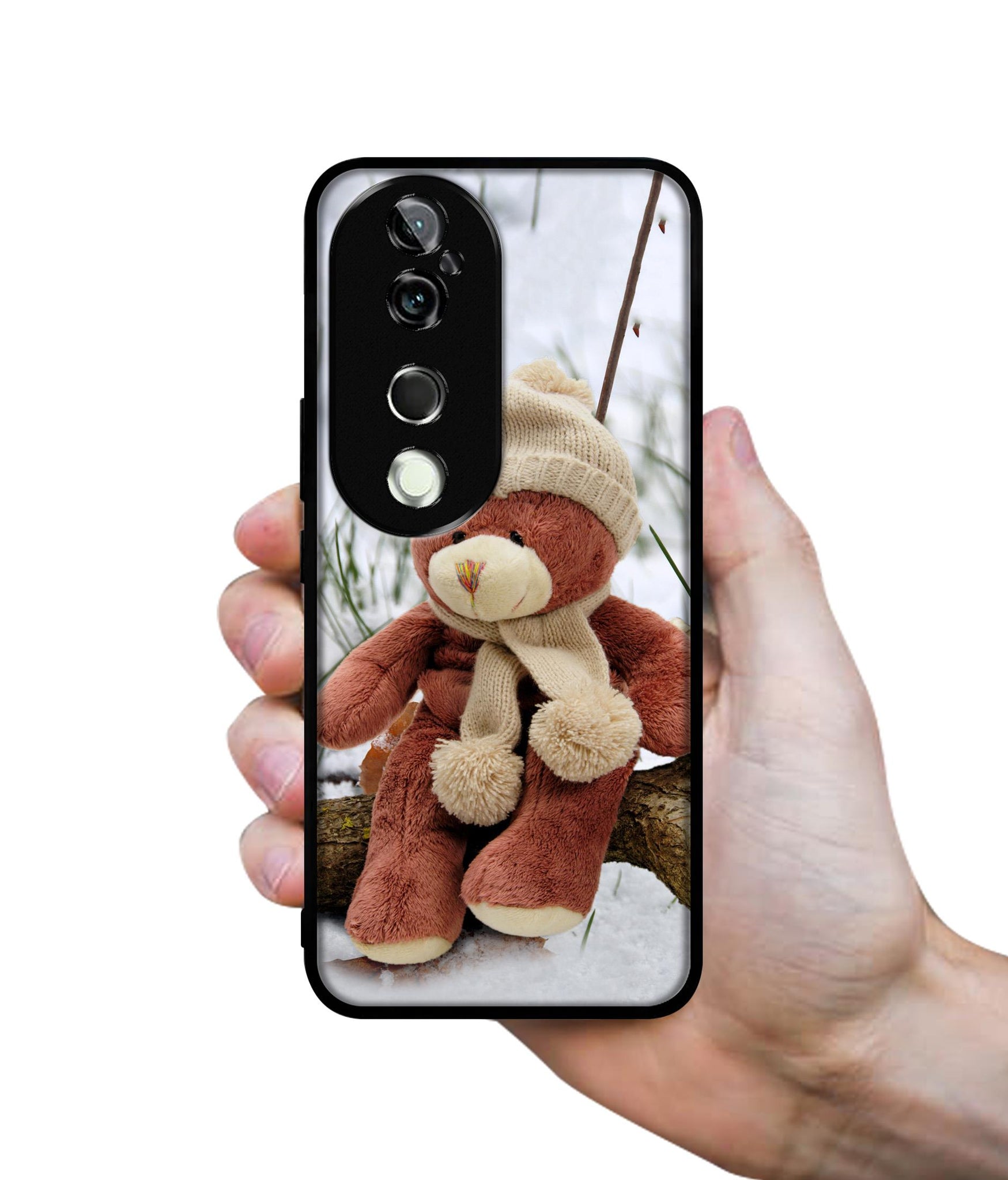 Woolen Bear Design Designer 2D Printed Back Case Cover for Vivo V40 5G / V40 Pro 5G
