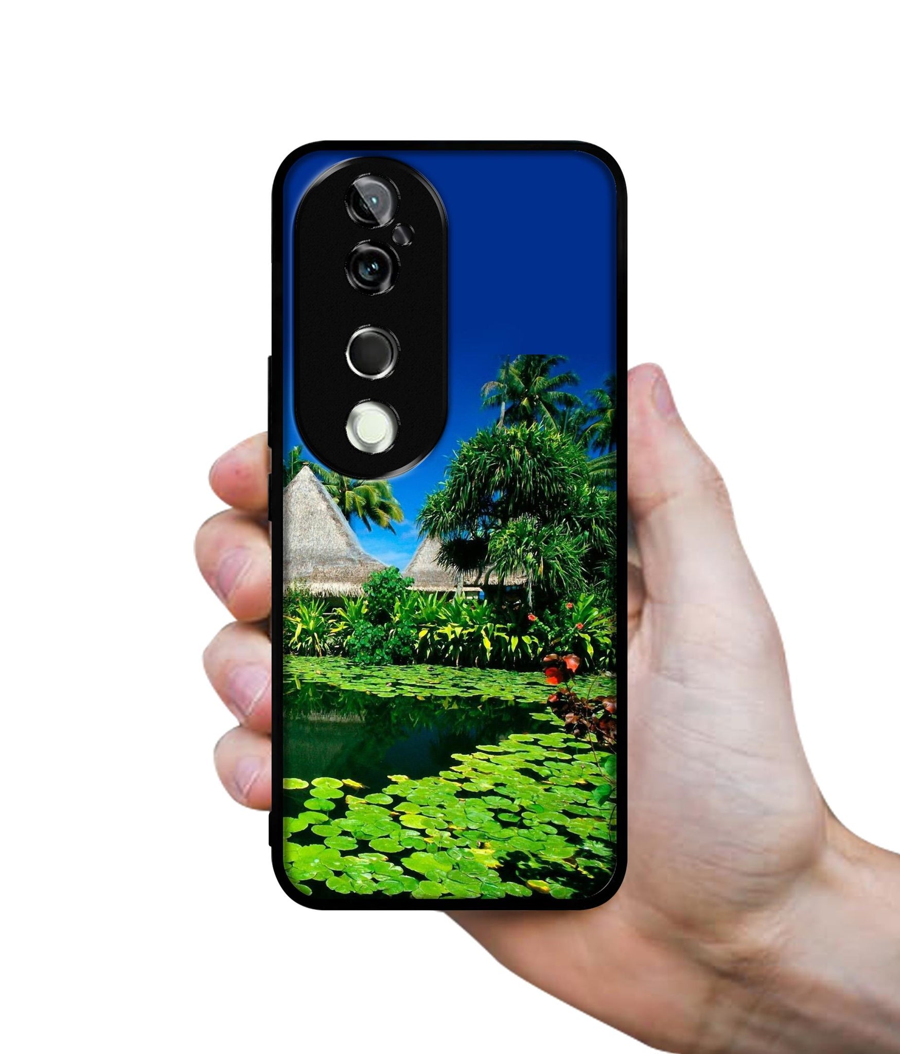 Tropics Water Design Designer 2D Printed Back Case Cover for Vivo V40 5G / V40 Pro 5G