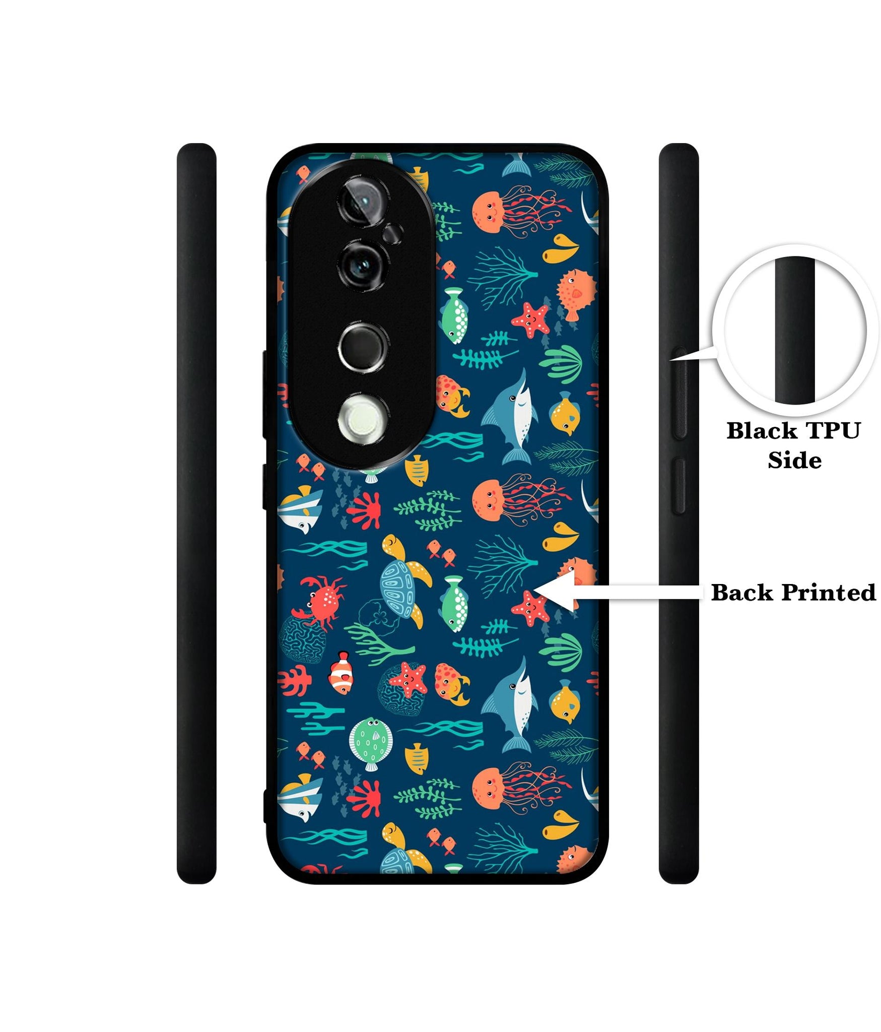 Aquarium Texture Design Designer 2D Printed Back Case Cover for Vivo V40 5G / V40 Pro 5G