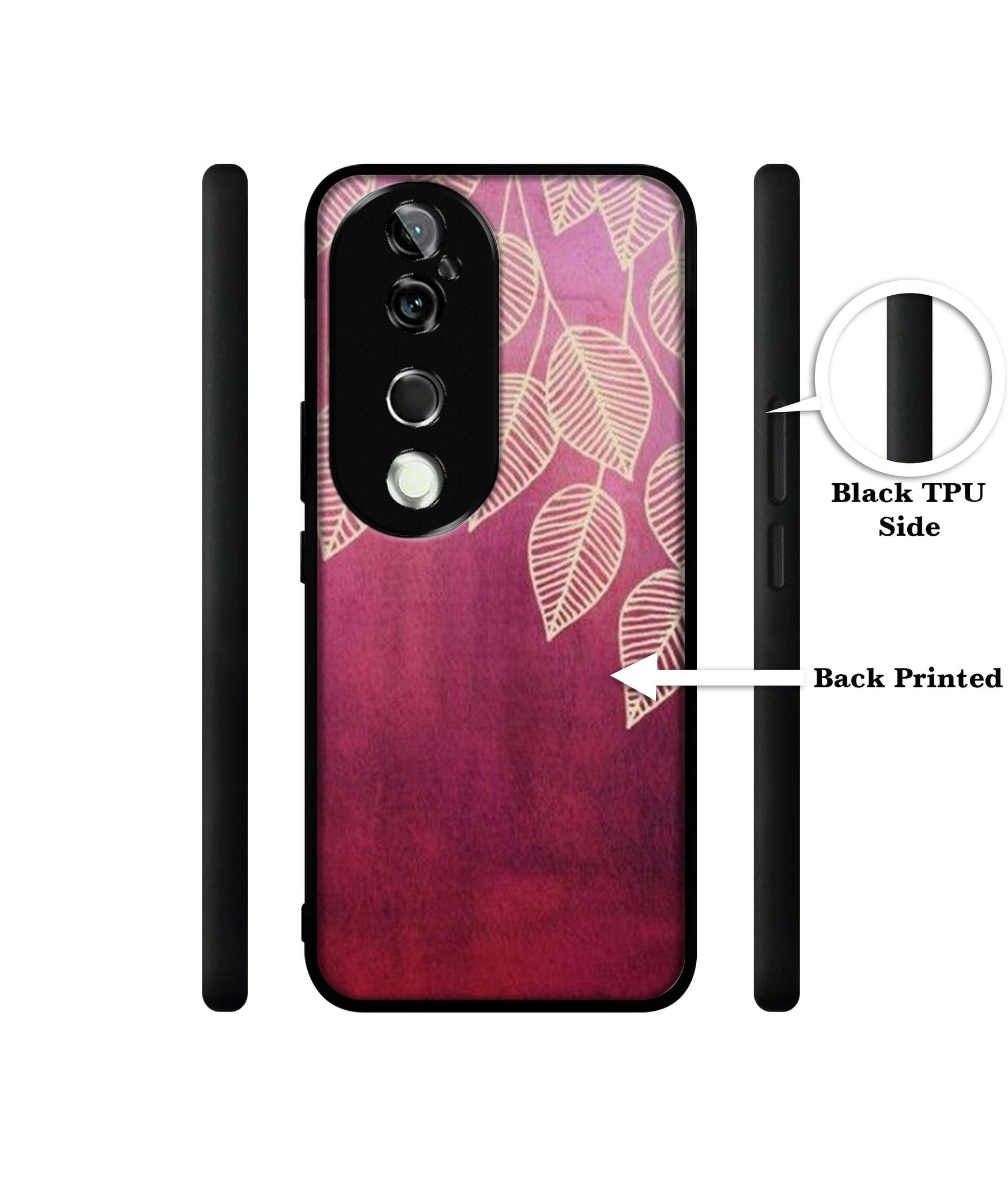 Leaf Pattern Design Designer 2D Printed Back Case Cover for Vivo V40 5G / V40 Pro 5G
