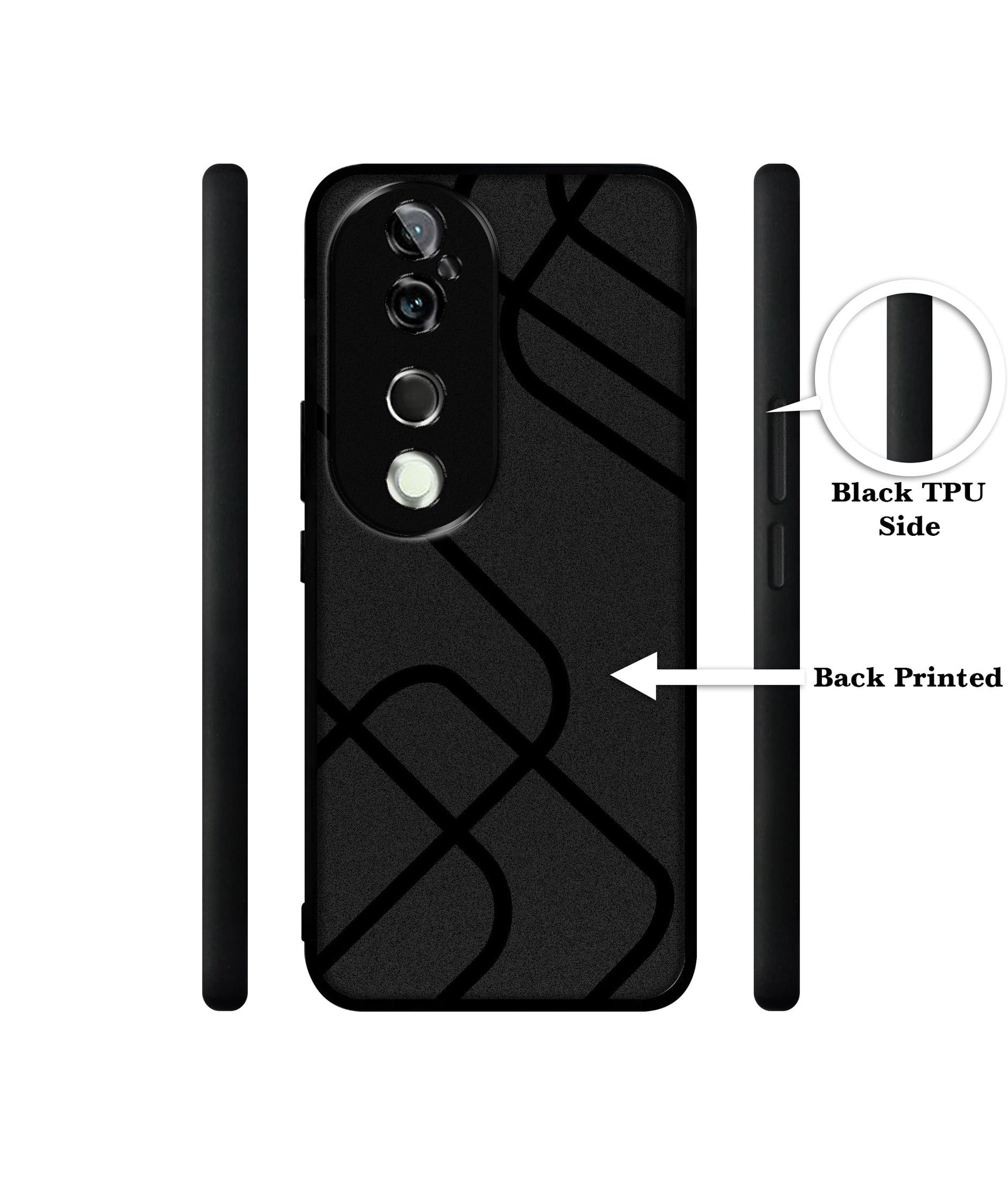 Zig-Zag Black Line Design Designer 2D Printed Back Case Cover for Vivo V40 5G / V40 Pro 5G