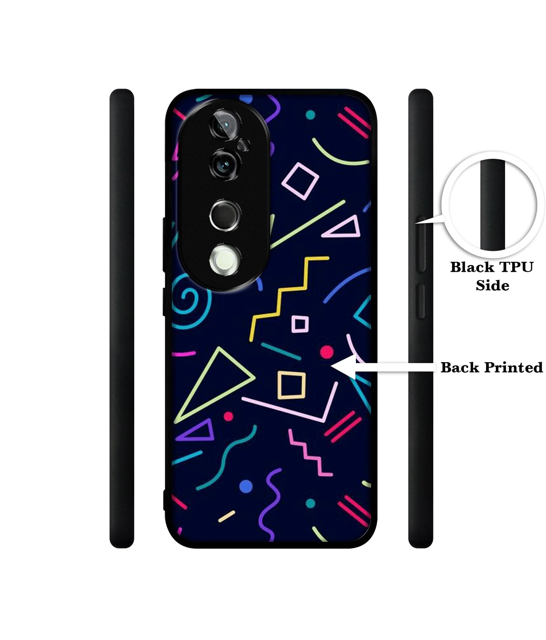 Retro Abstract Design Designer 2D Printed Back Case Cover for Vivo V40 5G / V40 Pro 5G