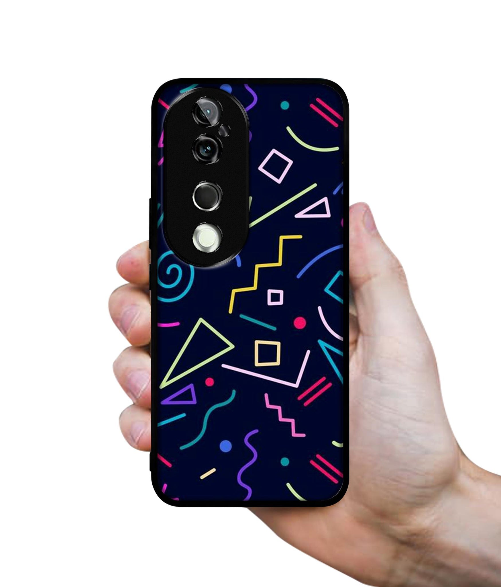 Retro Abstract Design Designer 2D Printed Back Case Cover for Vivo V40 5G / V40 Pro 5G