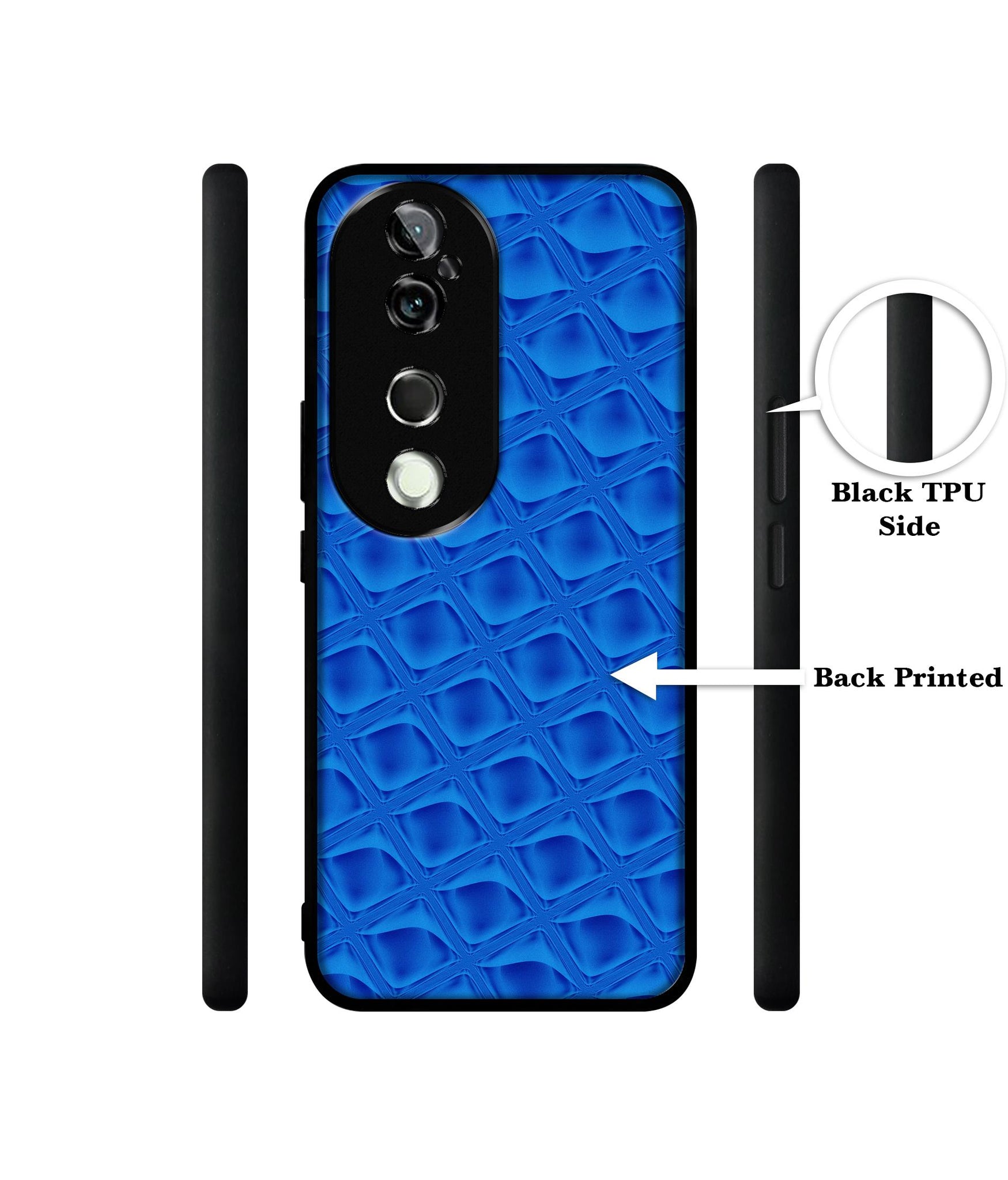Blue Diamond Design Designer 2D Printed Back Case Cover for Vivo V40 5G / V40 Pro 5G