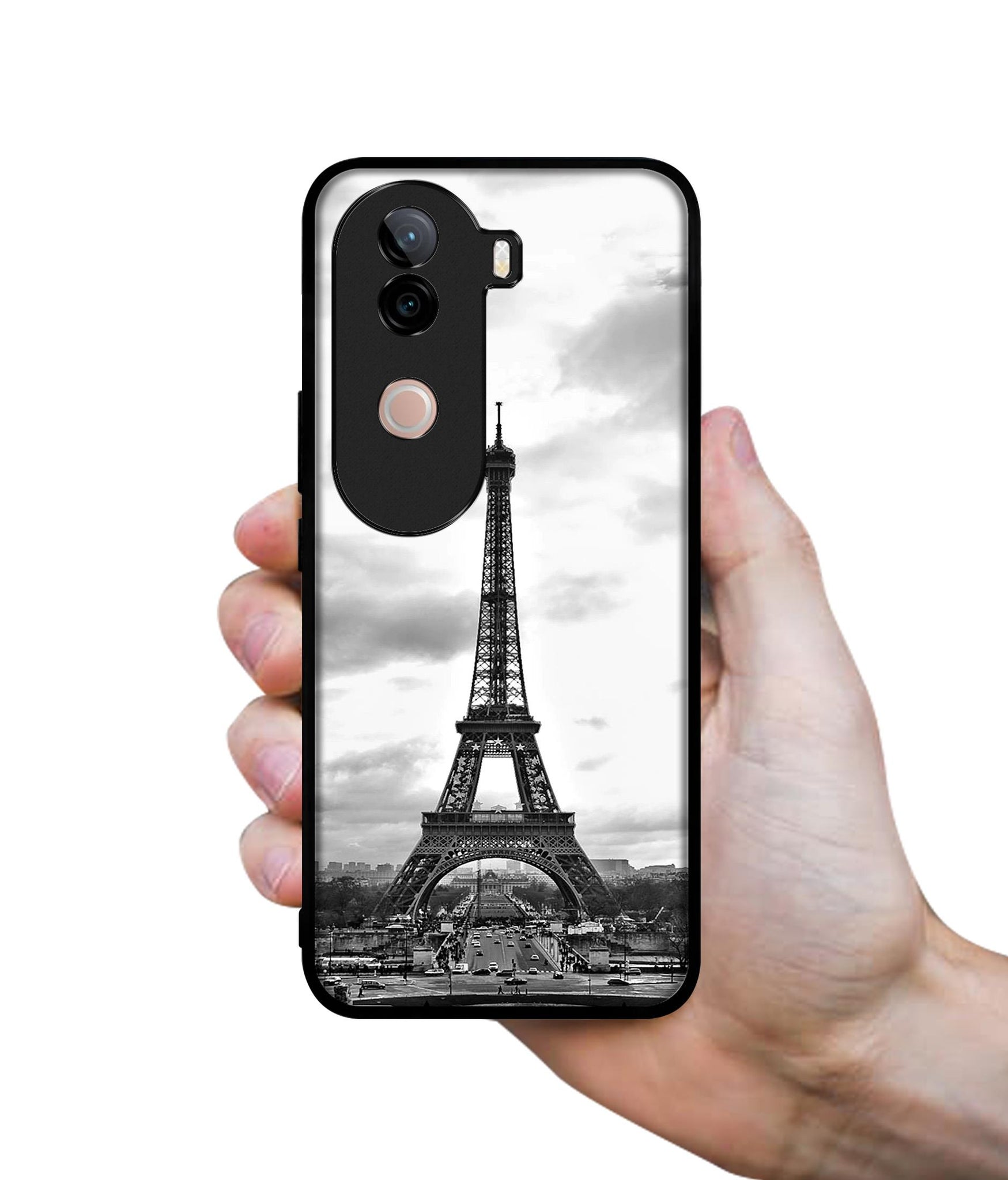 Eiffel Tower Design Designer 2D Printed Back Case Cover for Vivo V40e 5G / iQOO Z9s 5G