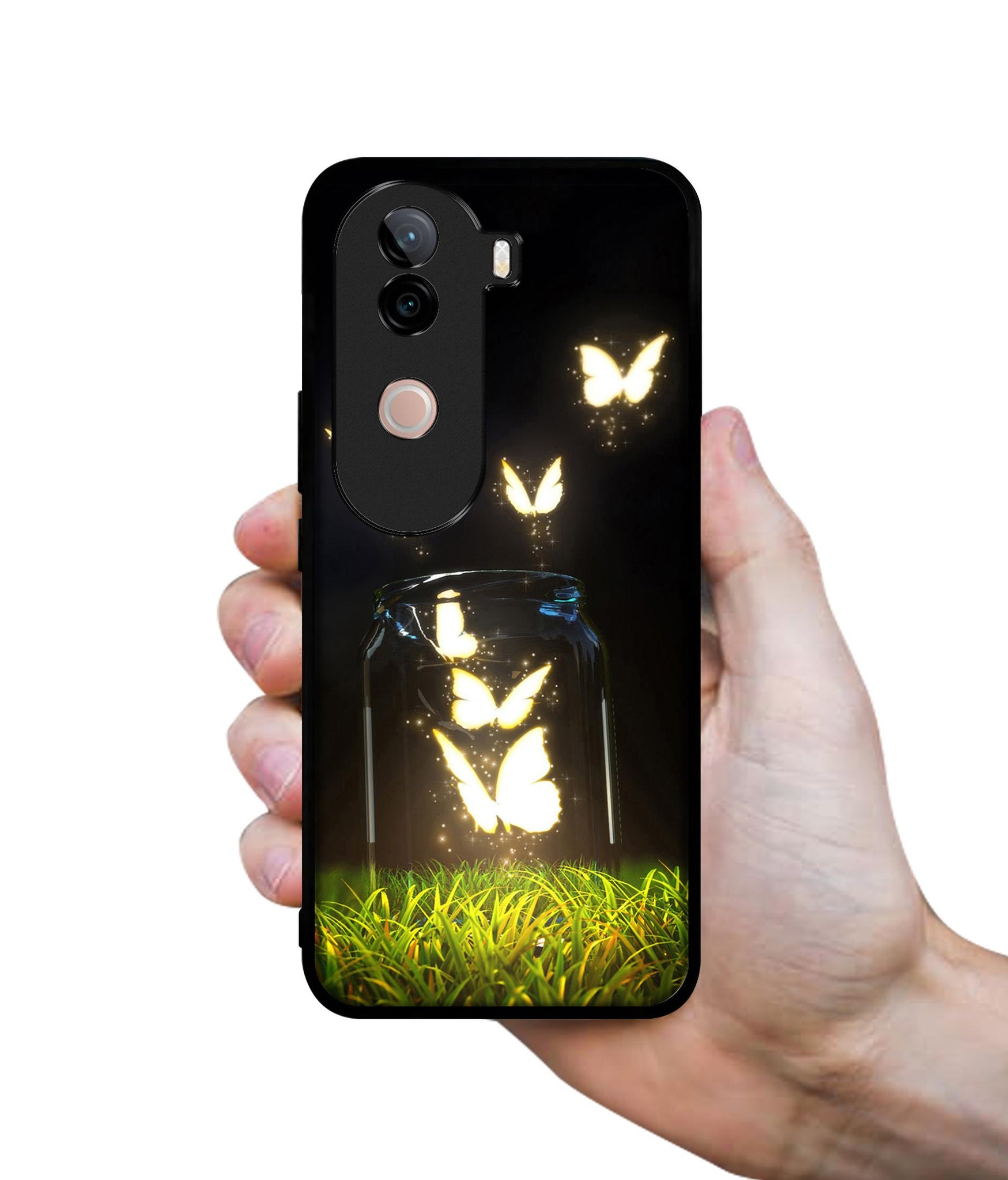 Butterfly Design Designer 2D Printed Back Case Cover for Vivo V40e 5G / iQOO Z9s 5G
