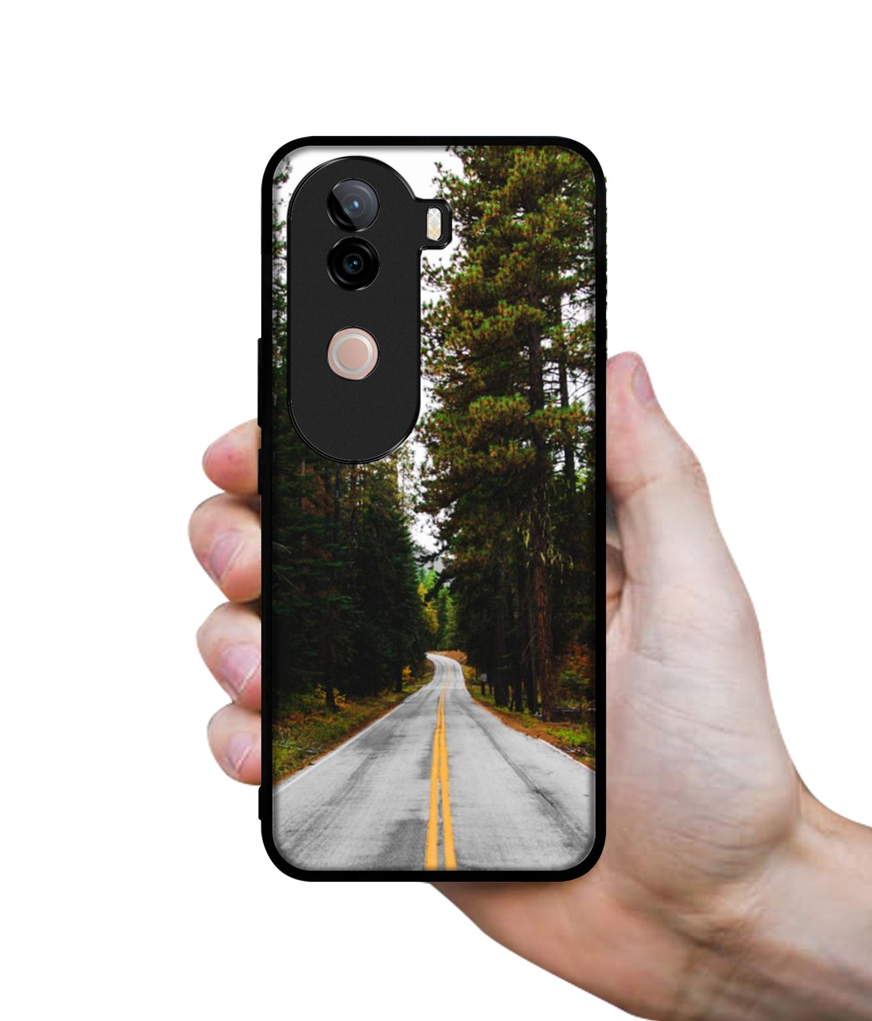 Road Photo Design Designer 2D Printed Back Case Cover for Vivo V40e 5G / iQOO Z9s 5G