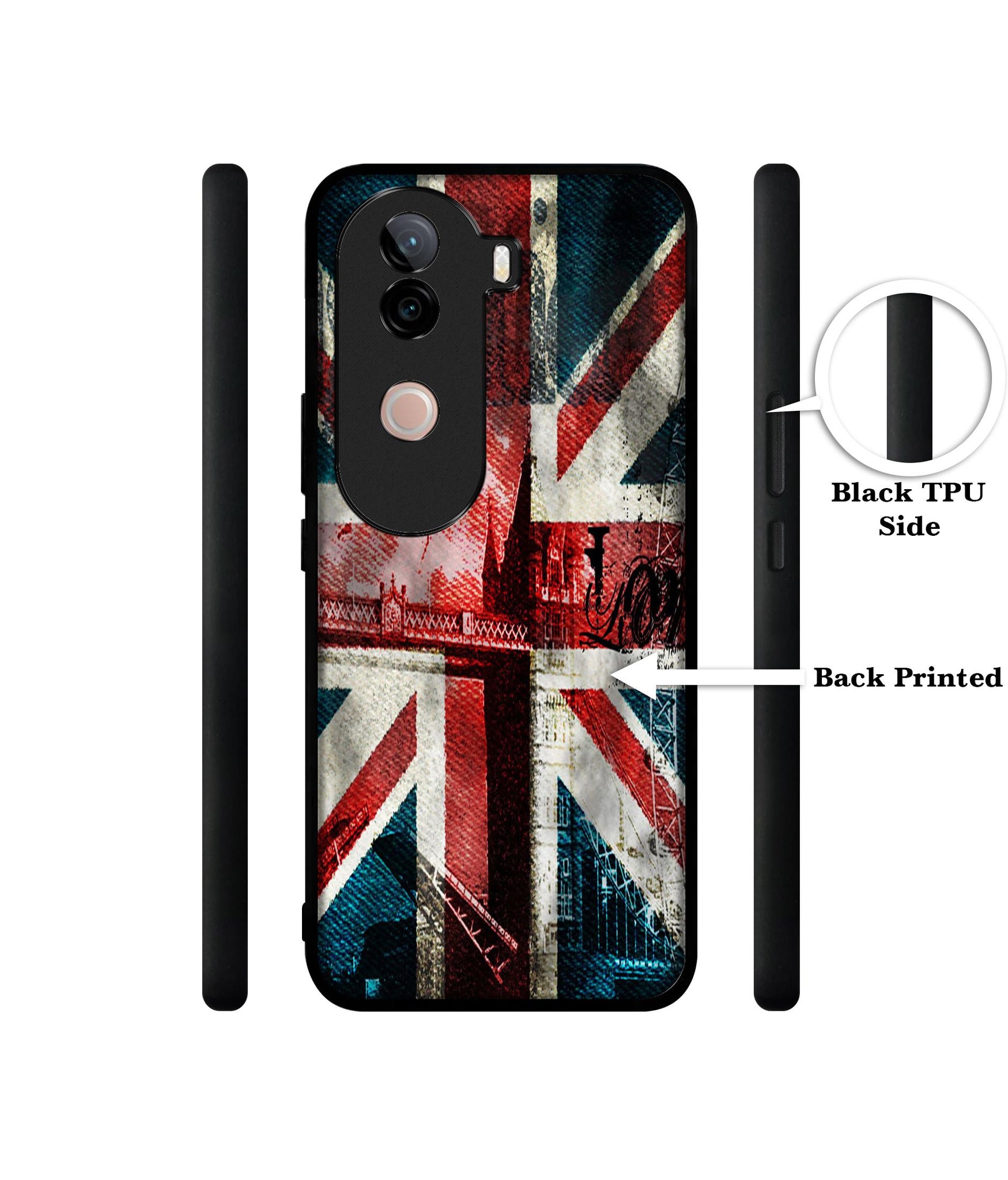 London Flag wallpaper Design Designer 2D Printed Back Case Cover for Vivo V40e 5G / iQOO Z9s 5G