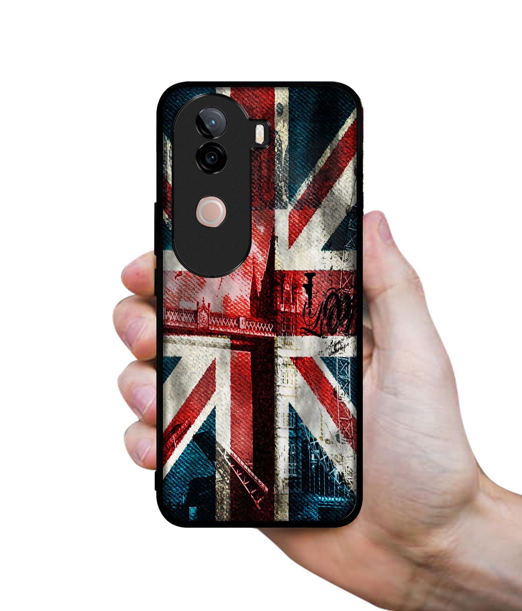 London Flag wallpaper Design Designer 2D Printed Back Case Cover for Vivo V40e 5G / iQOO Z9s 5G