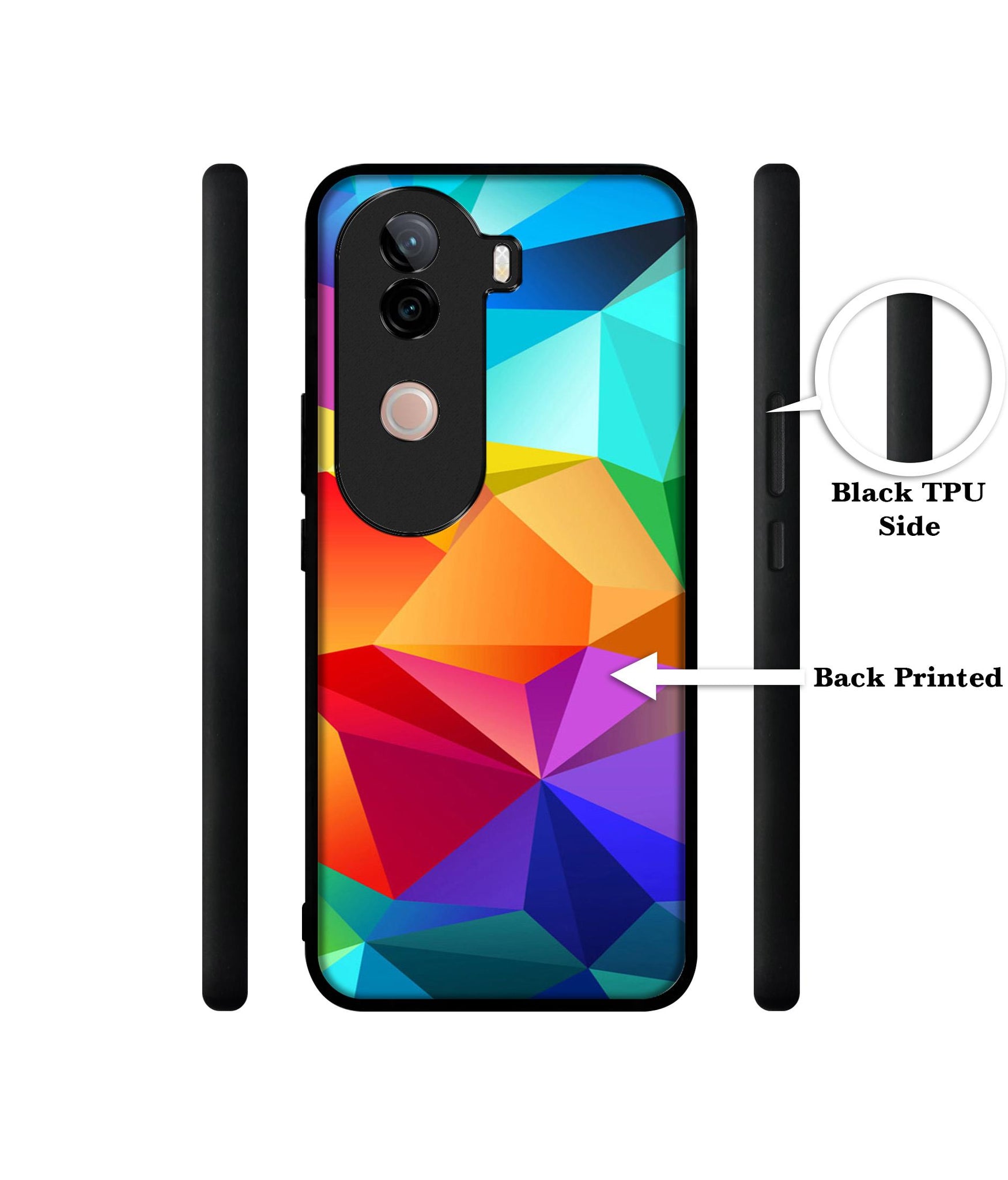 Colorful Pattern Design Designer 2D Printed Back Case Cover for Vivo V40e 5G / iQOO Z9s 5G