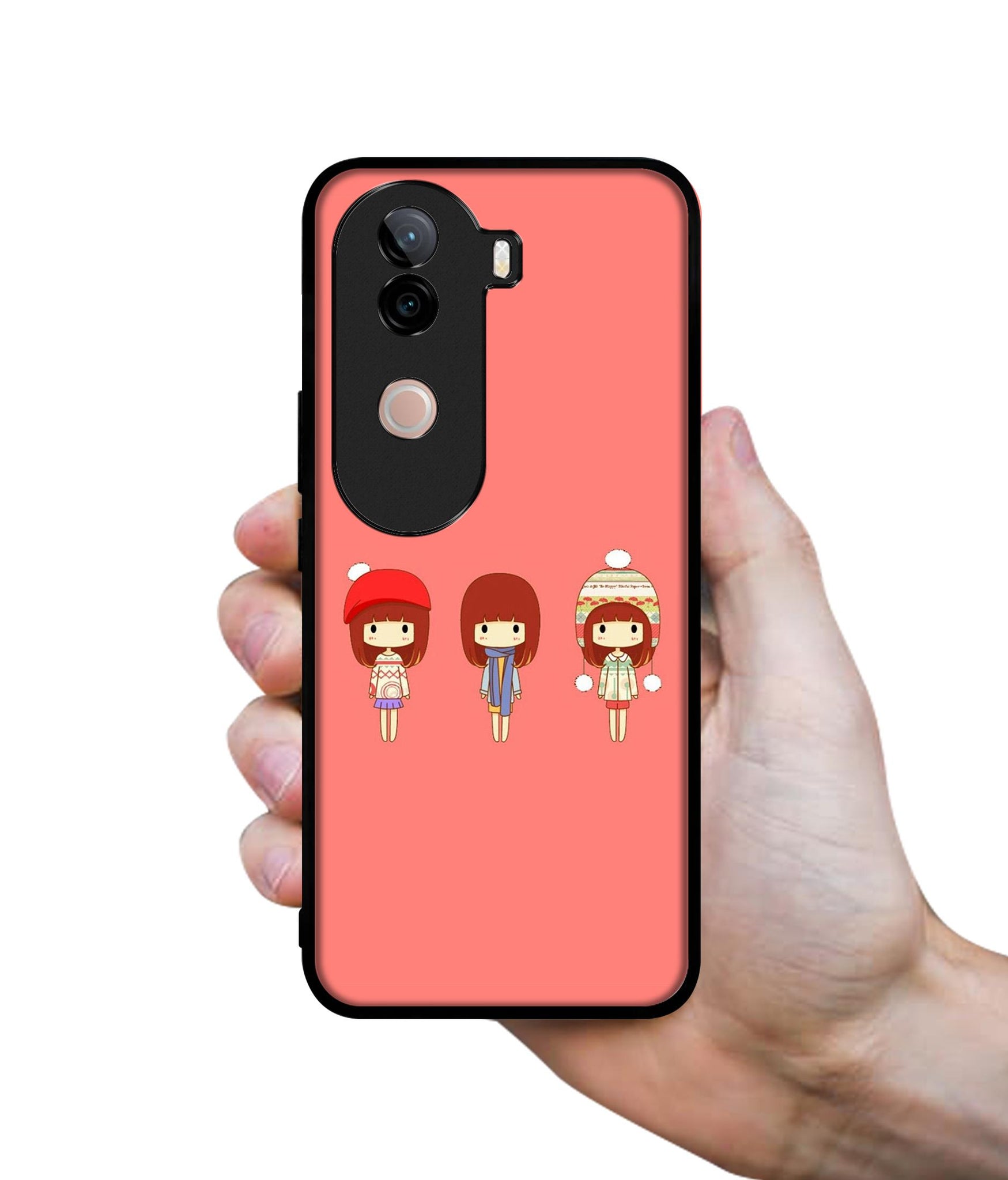 Cute Girls Design Designer 2D Printed Back Case Cover for Vivo V40e 5G / iQOO Z9s 5G