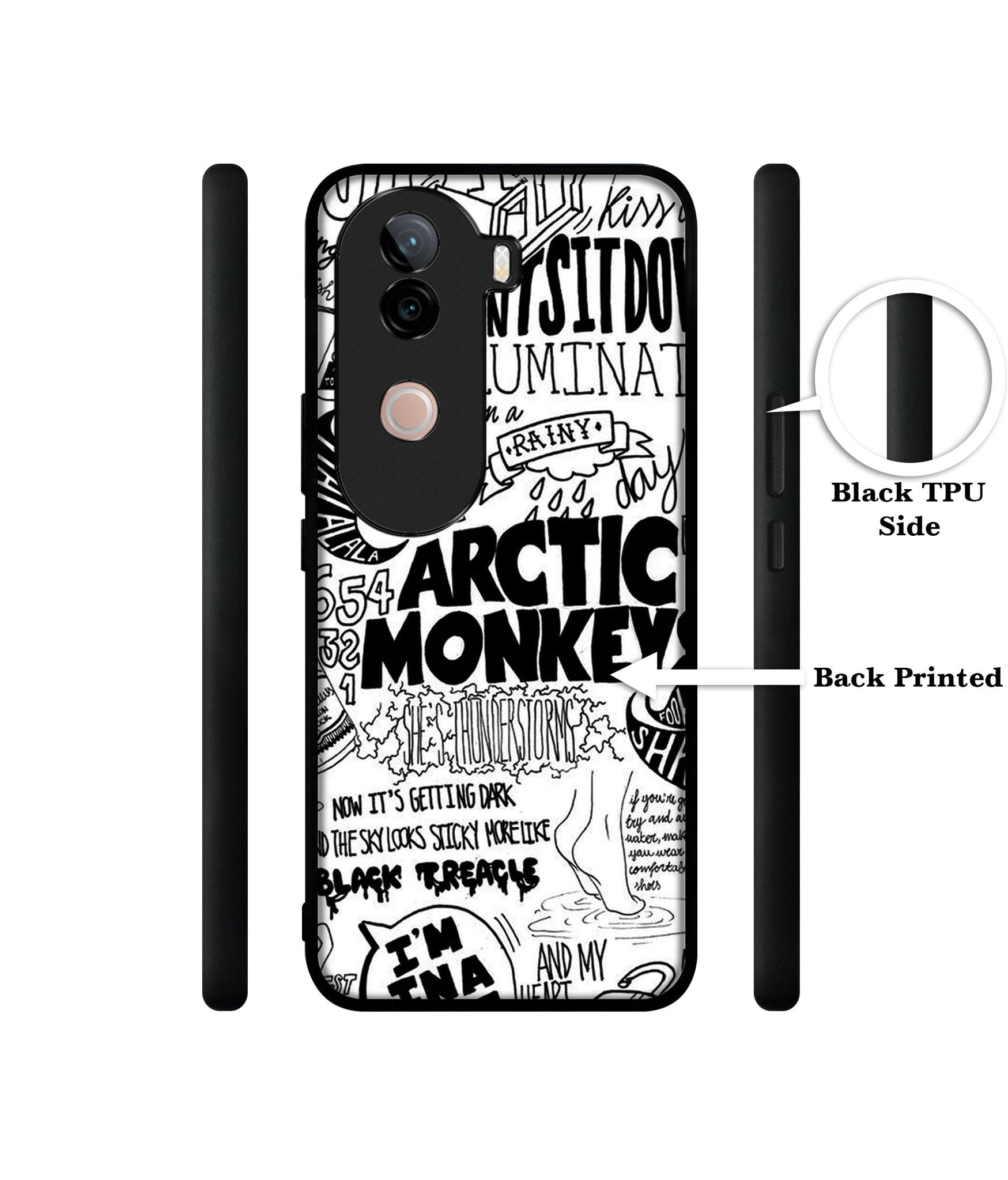 Arctic Monkeys Pattern Design Designer 2D Printed Back Case Cover for Vivo V40e 5G / iQOO Z9s 5G