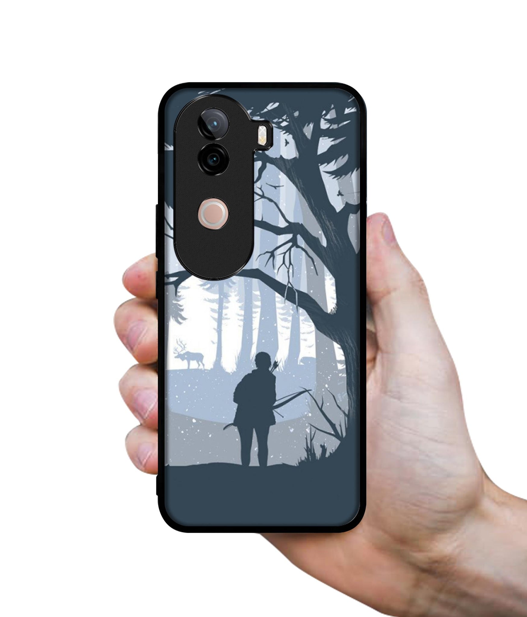 Hunter Design Designer 2D Printed Back Case Cover for Vivo V40e 5G / iQOO Z9s 5G