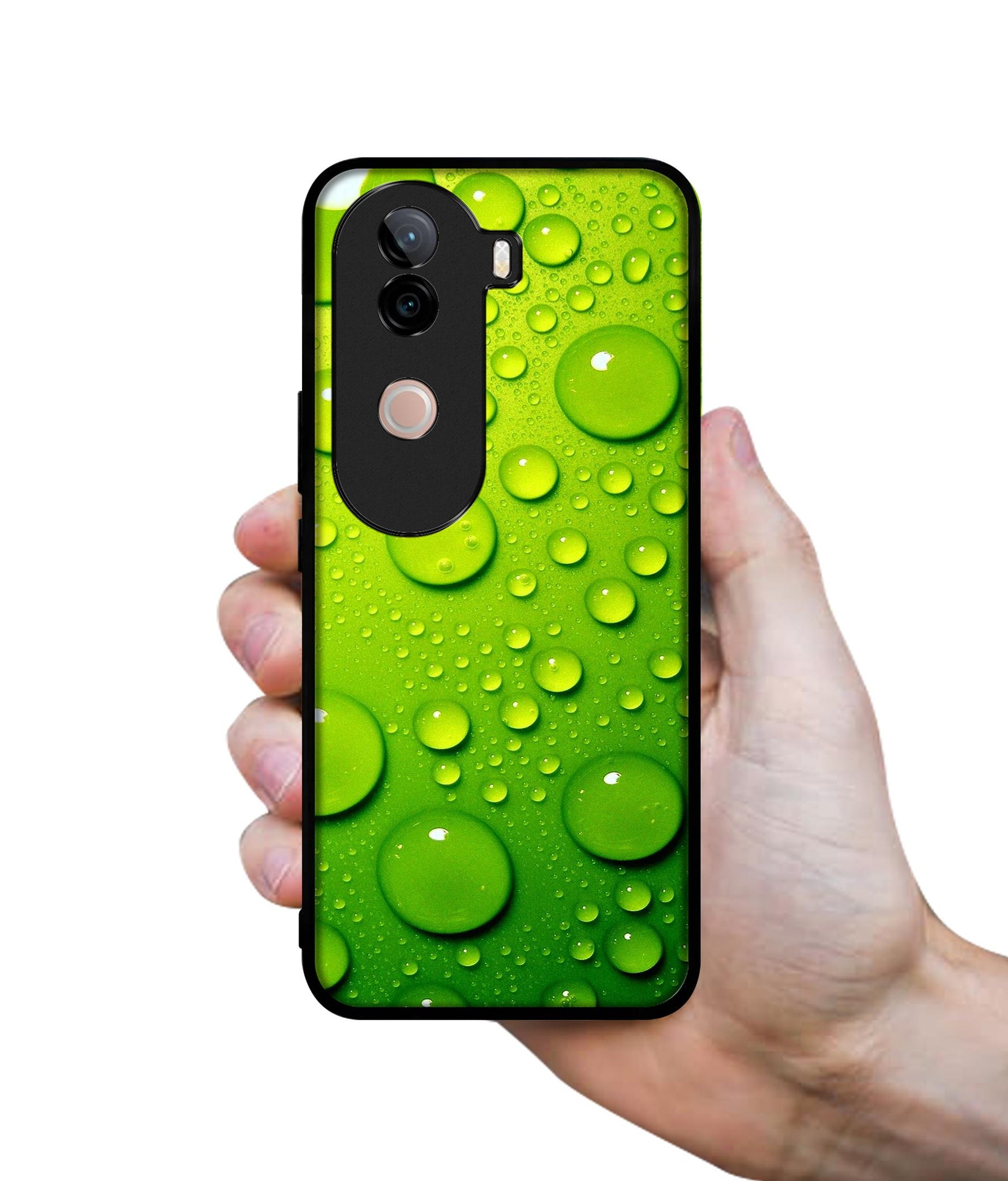 Green Bubbles Design Designer 2D Printed Back Case Cover for Vivo V40e 5G / iQOO Z9s 5G