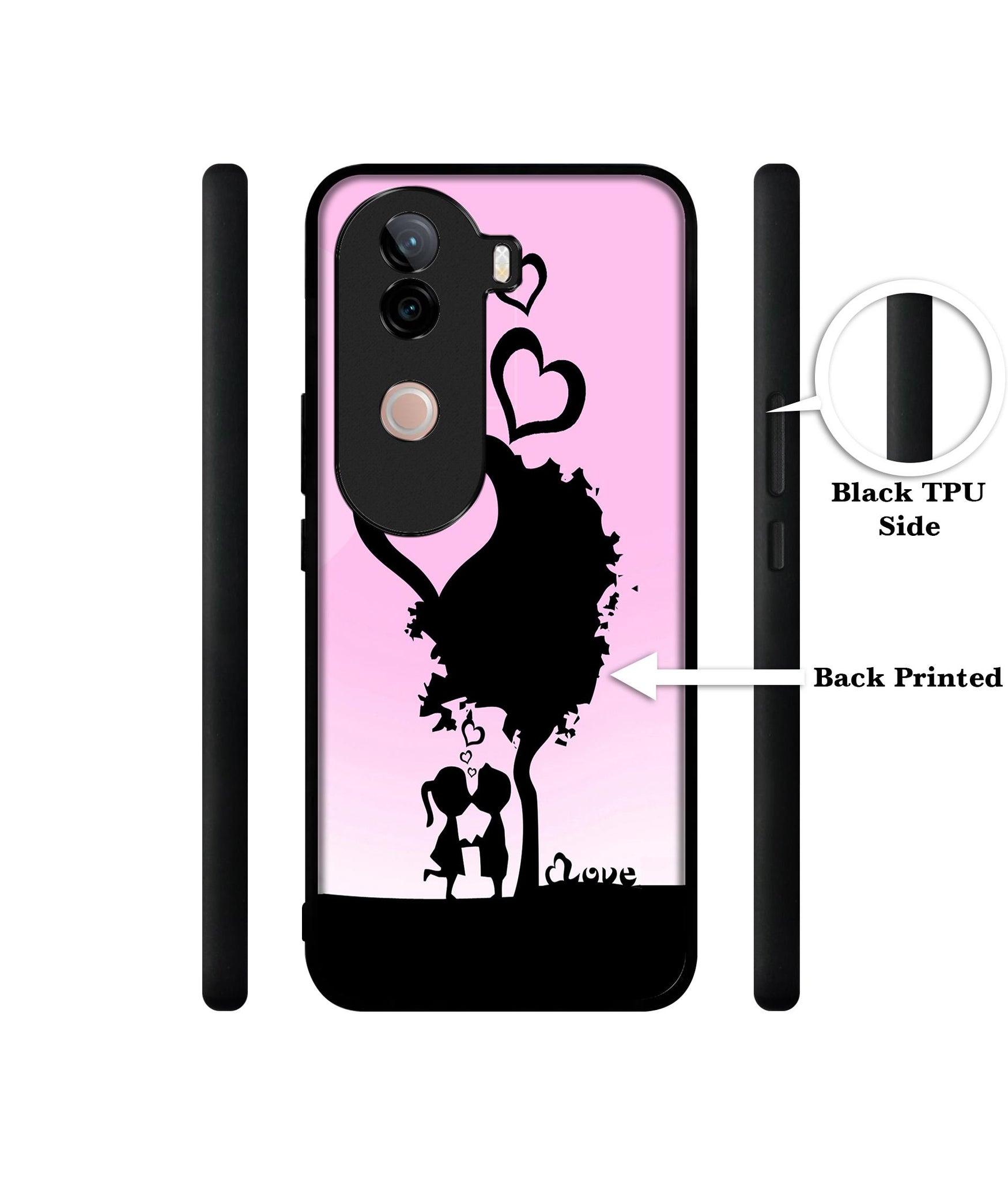 Sweet Love Design Designer 2D Printed Back Case Cover for Vivo V40e 5G / iQOO Z9s 5G