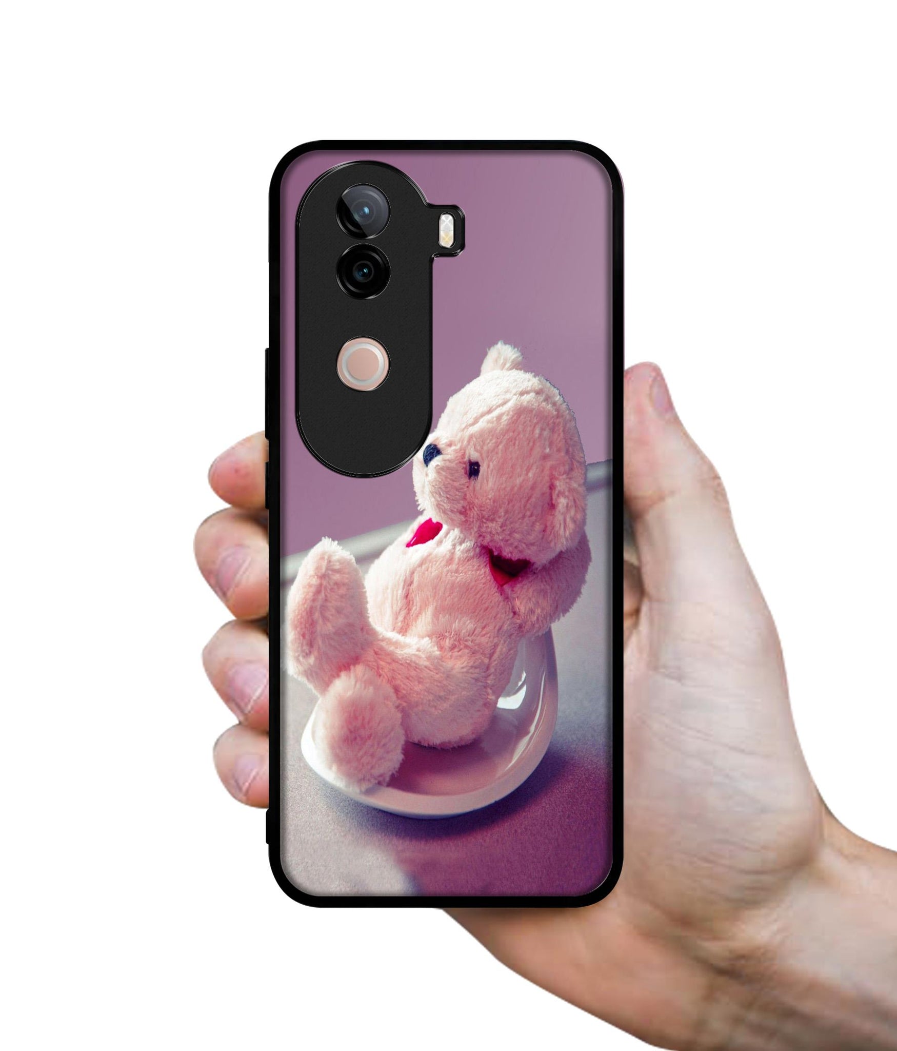 Cute Teddy Bear Design Designer 2D Printed Back Case Cover for Vivo V40e 5G / iQOO Z9s 5G