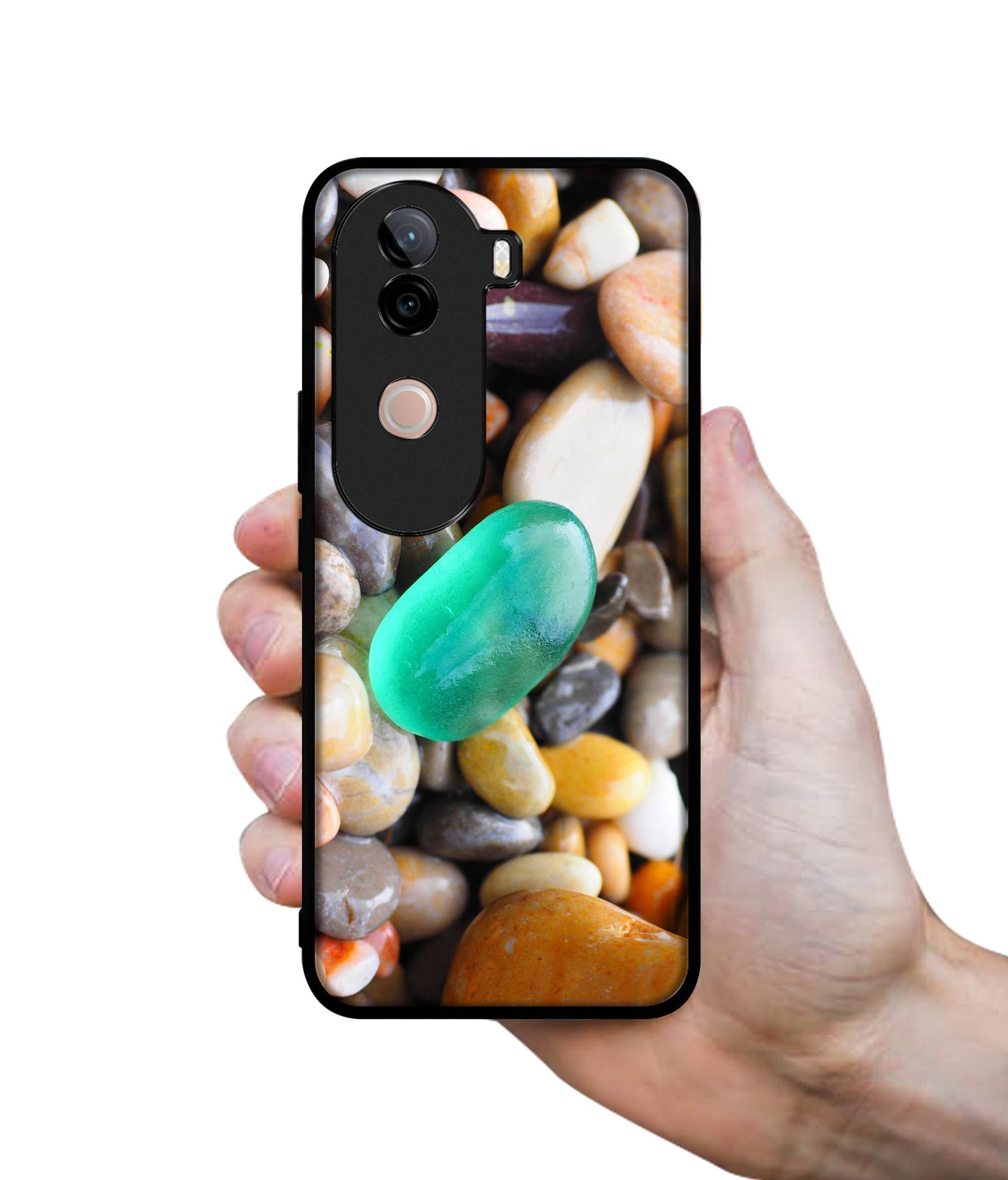 Sea Stones Design Designer 2D Printed Back Case Cover for Vivo V40e 5G / iQOO Z9s 5G