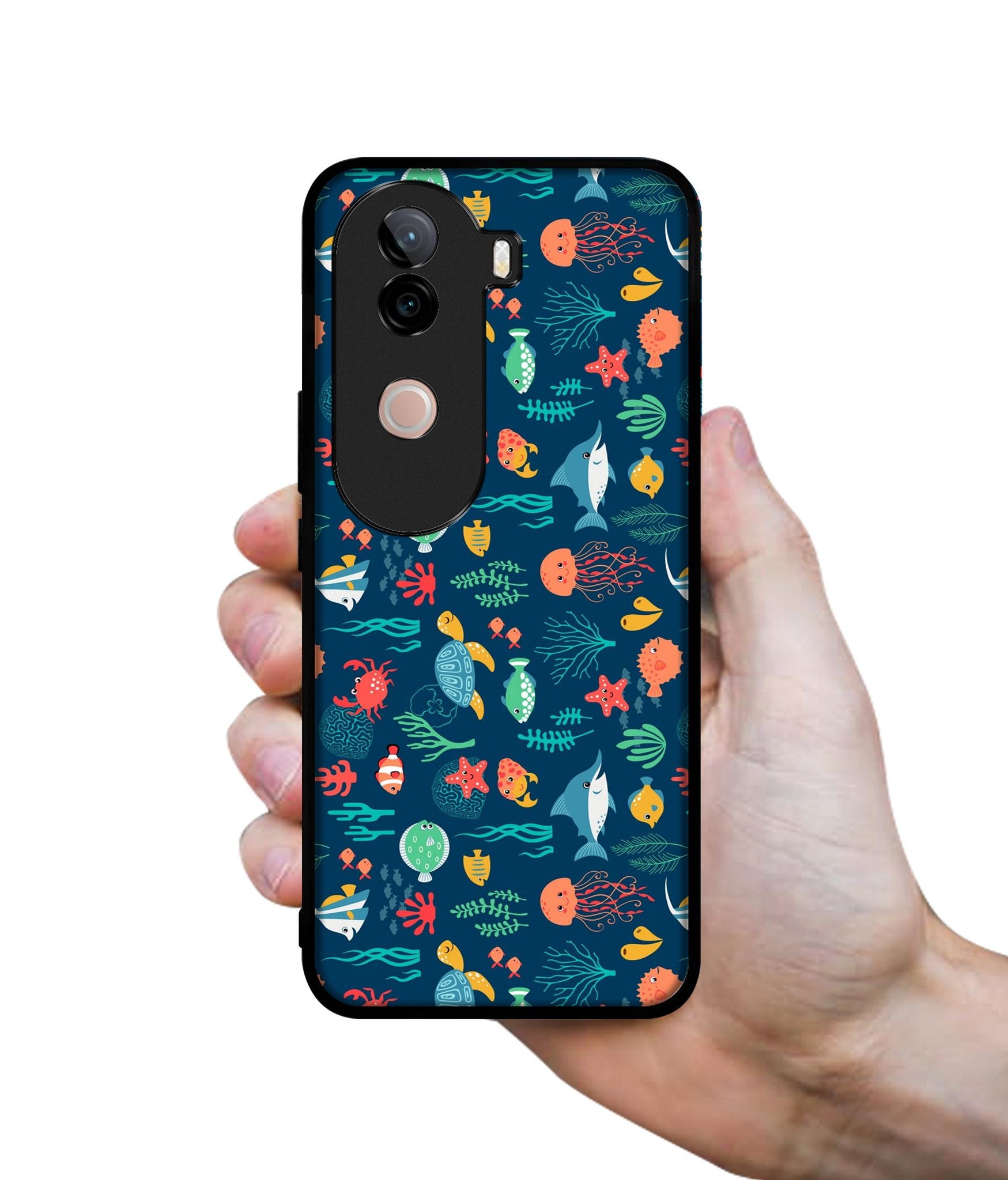 Aquarium Texture Design Designer 2D Printed Back Case Cover for Vivo V40e 5G / iQOO Z9s 5G