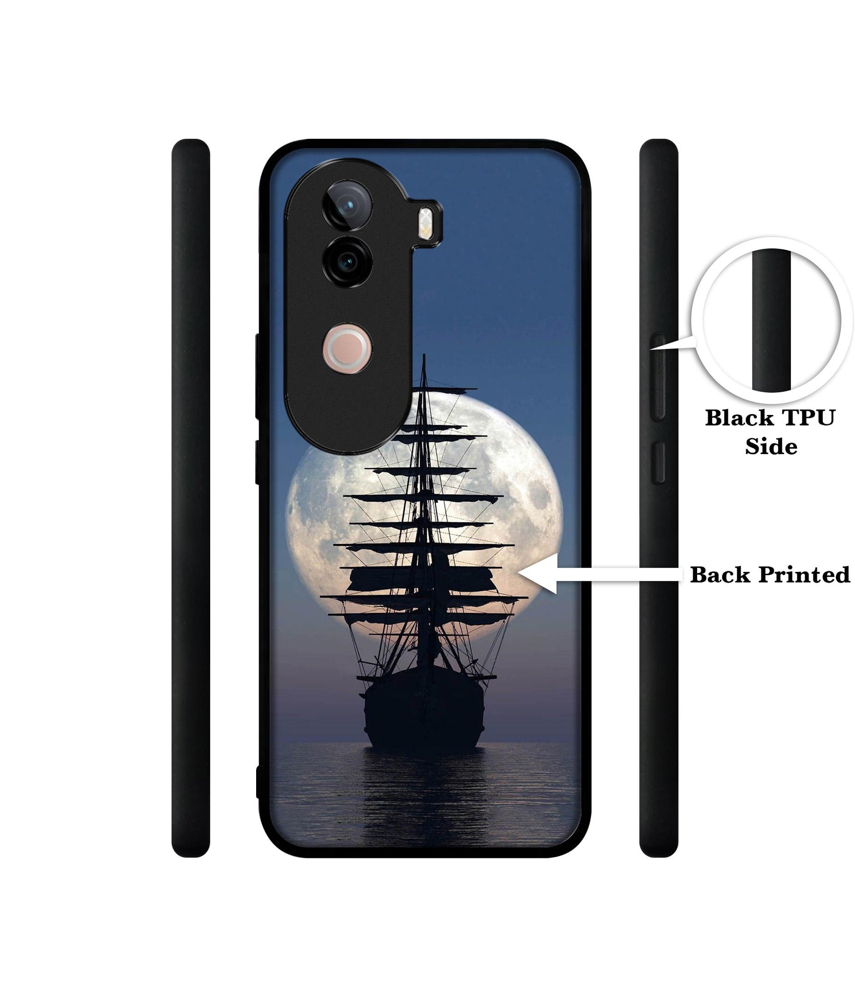 Sea Sunset Design Designer 2D Printed Back Case Cover for Vivo V40e 5G / iQOO Z9s 5G