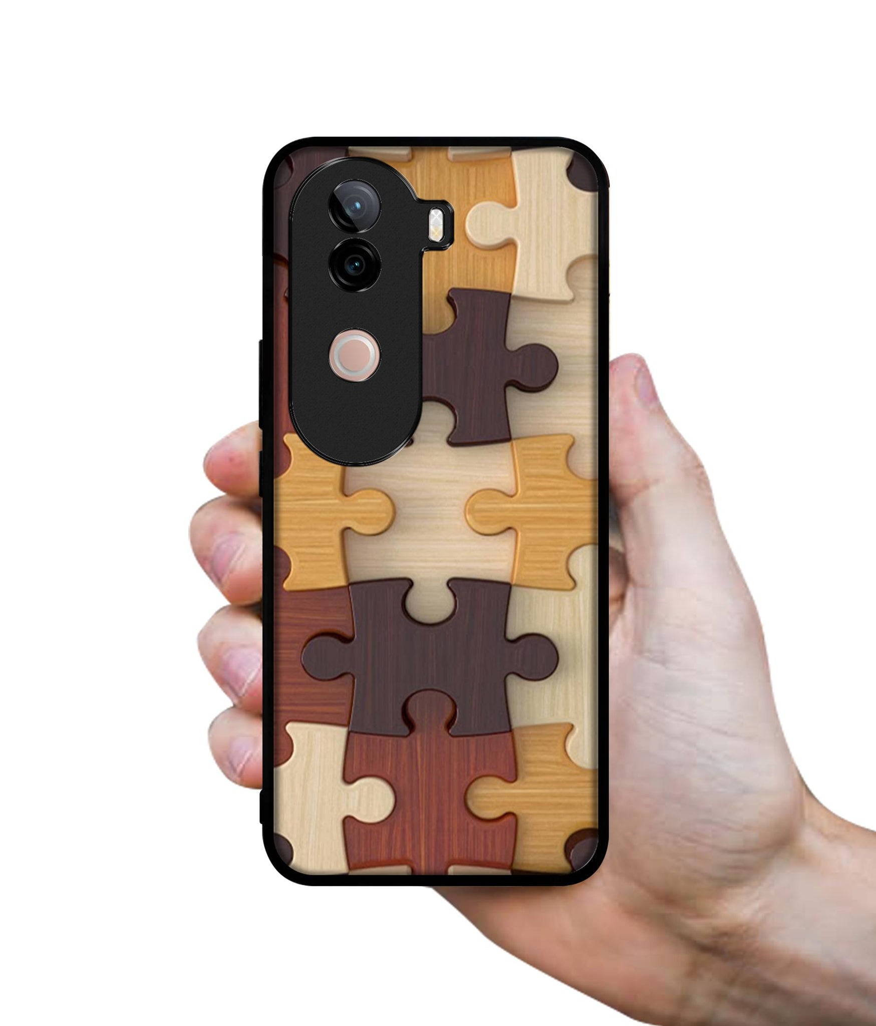 Puzzle Pattern Design Designer 2D Printed Back Case Cover for Vivo V40e 5G / iQOO Z9s 5G