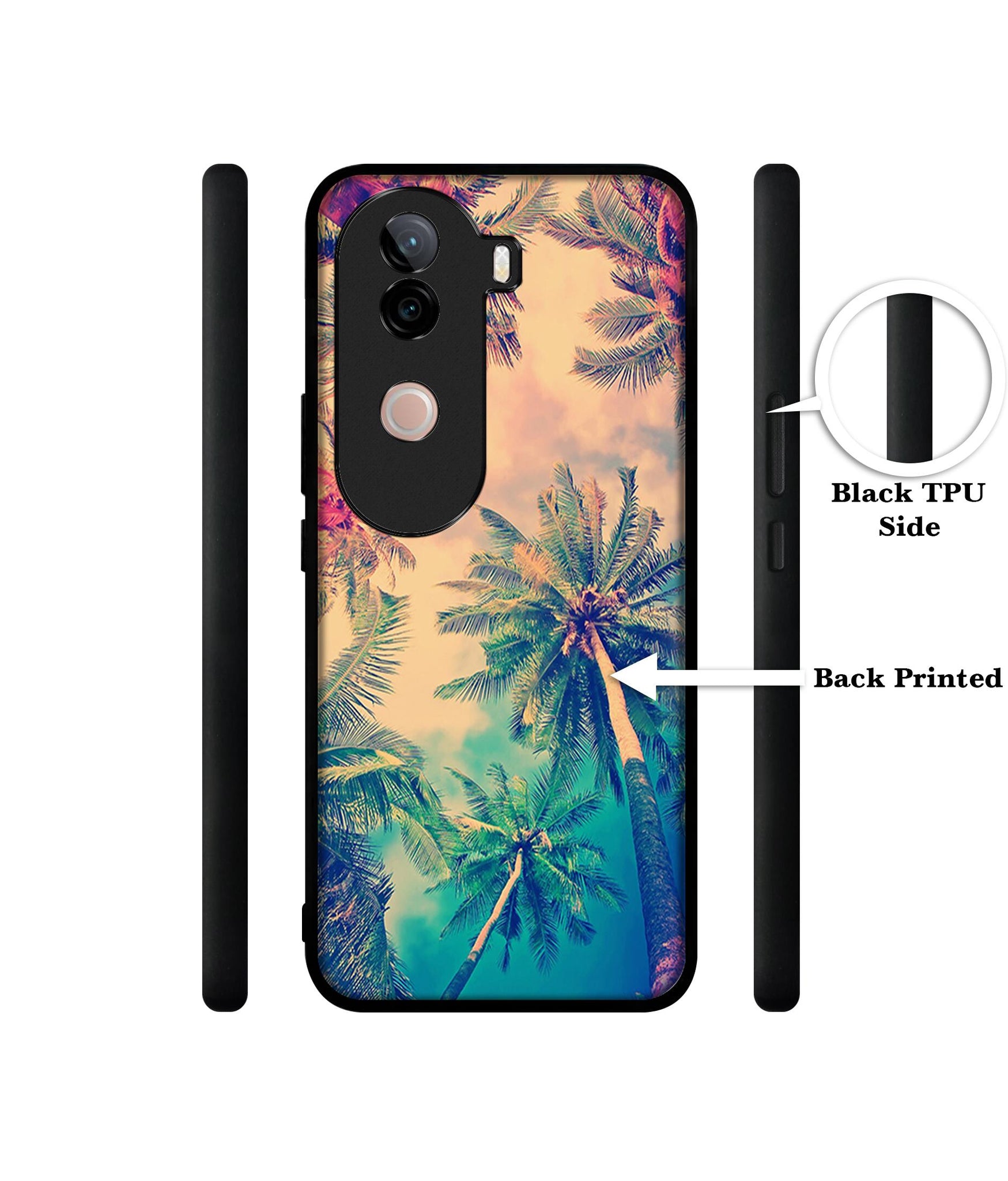 Trees Design Designer 2D Printed Back Case Cover for Vivo V40e 5G / iQOO Z9s 5G
