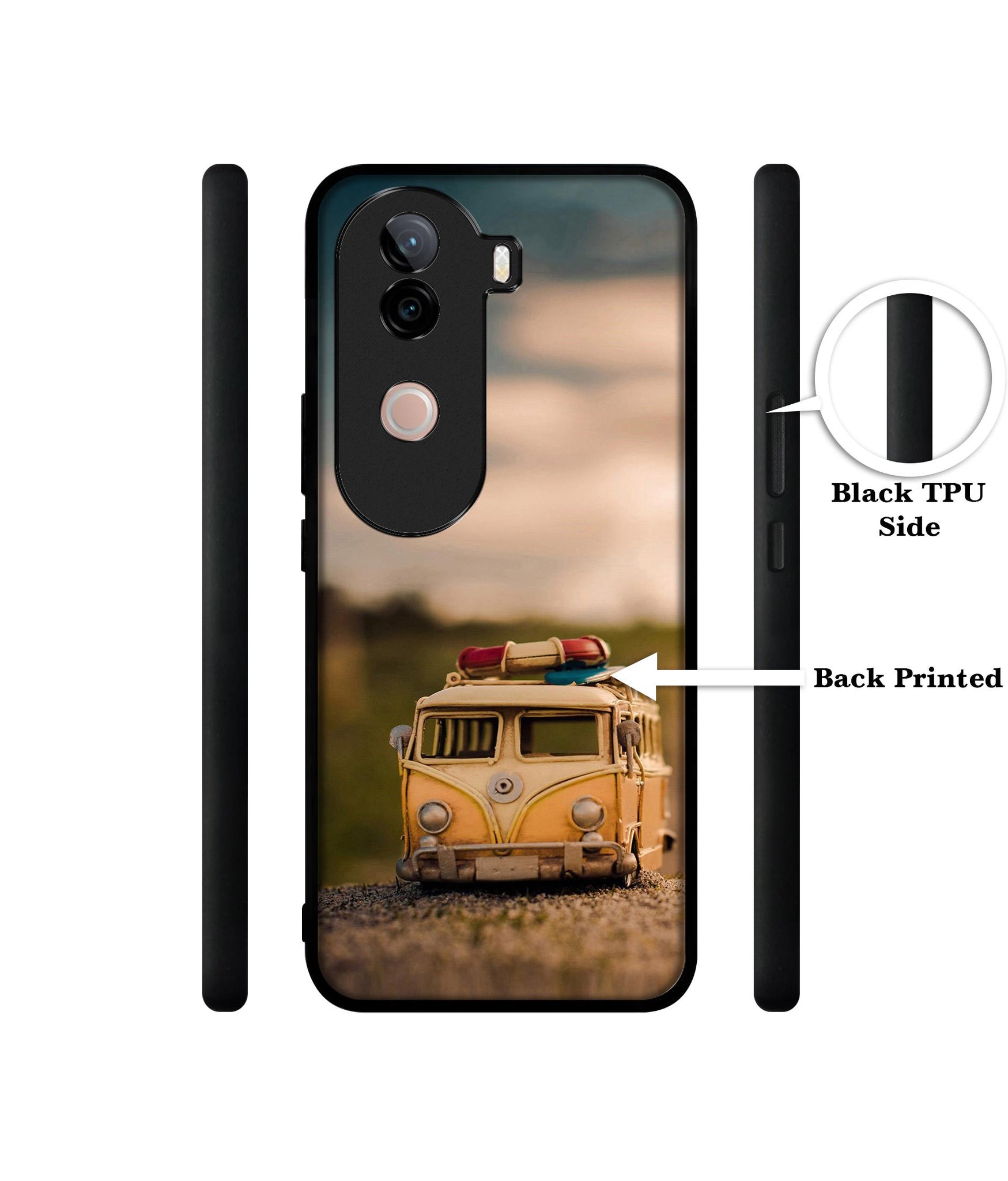 Toy Car Design Designer 2D Printed Back Case Cover for Vivo V40e 5G / iQOO Z9s 5G