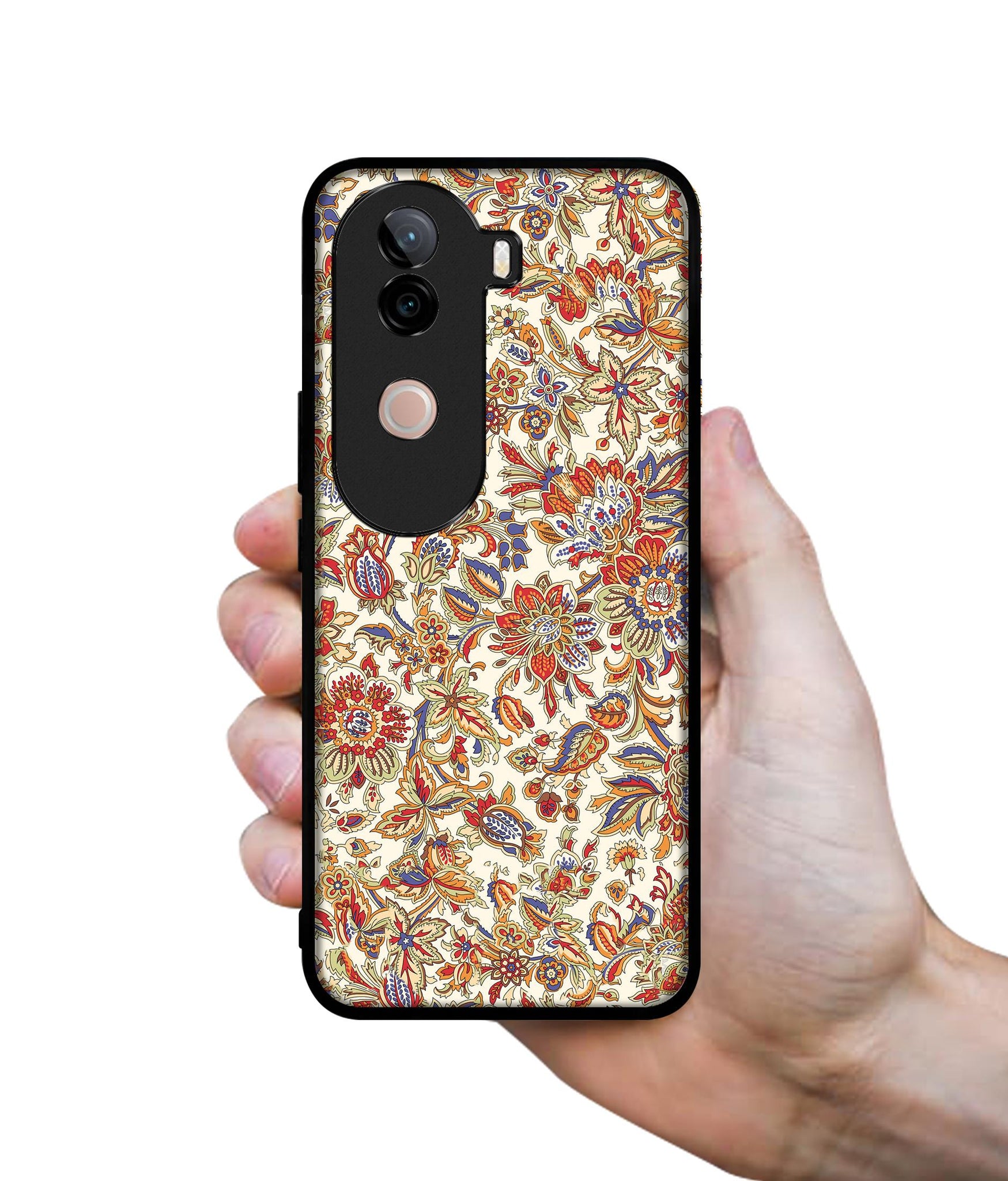Floral Design Designer 2D Printed Back Case Cover for Vivo V40e 5G / iQOO Z9s 5G