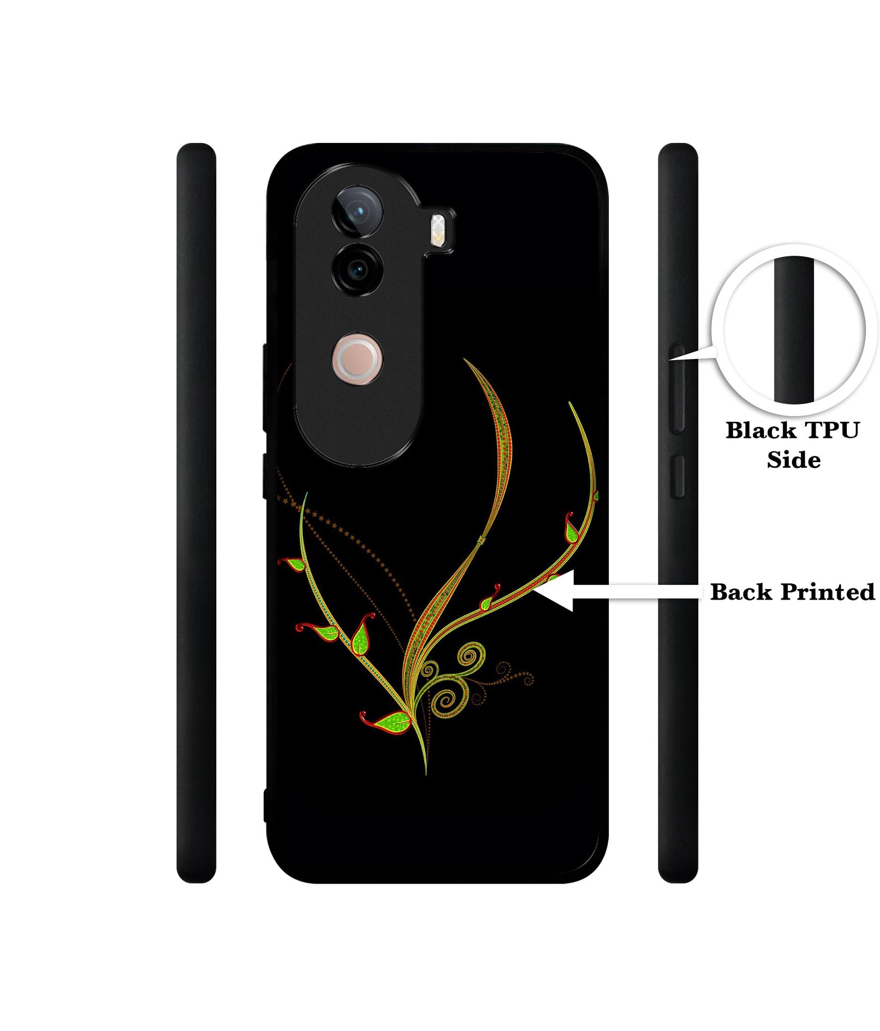 Yellow Pattern Design Designer 2D Printed Back Case Cover for Vivo V40e 5G / iQOO Z9s 5G